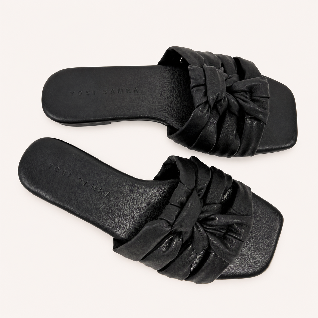 AZURA SANDAL IN BLACK NAPPA