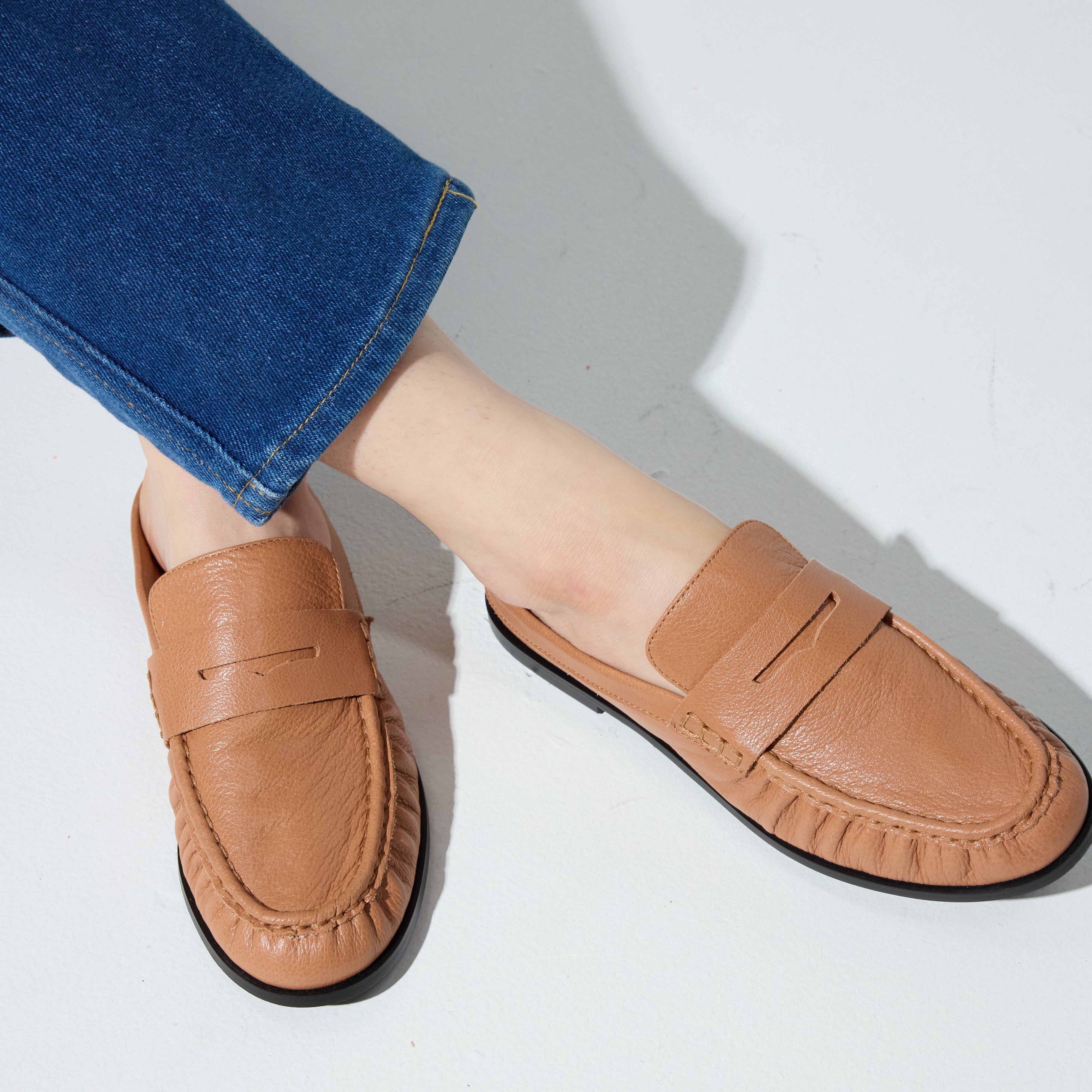 Camden Mule in Whiskey Leather