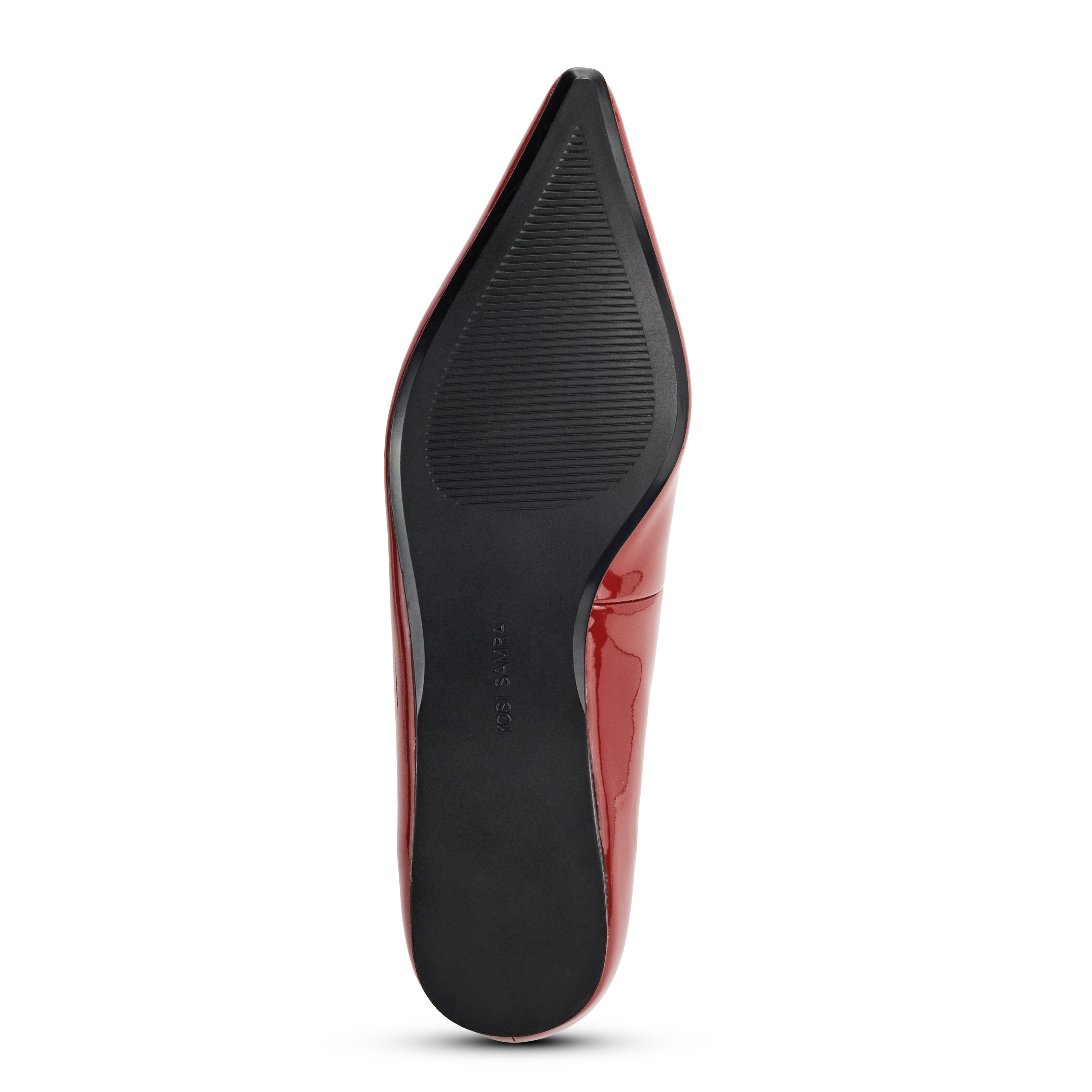 Camille Flat in Rust Patent Leather