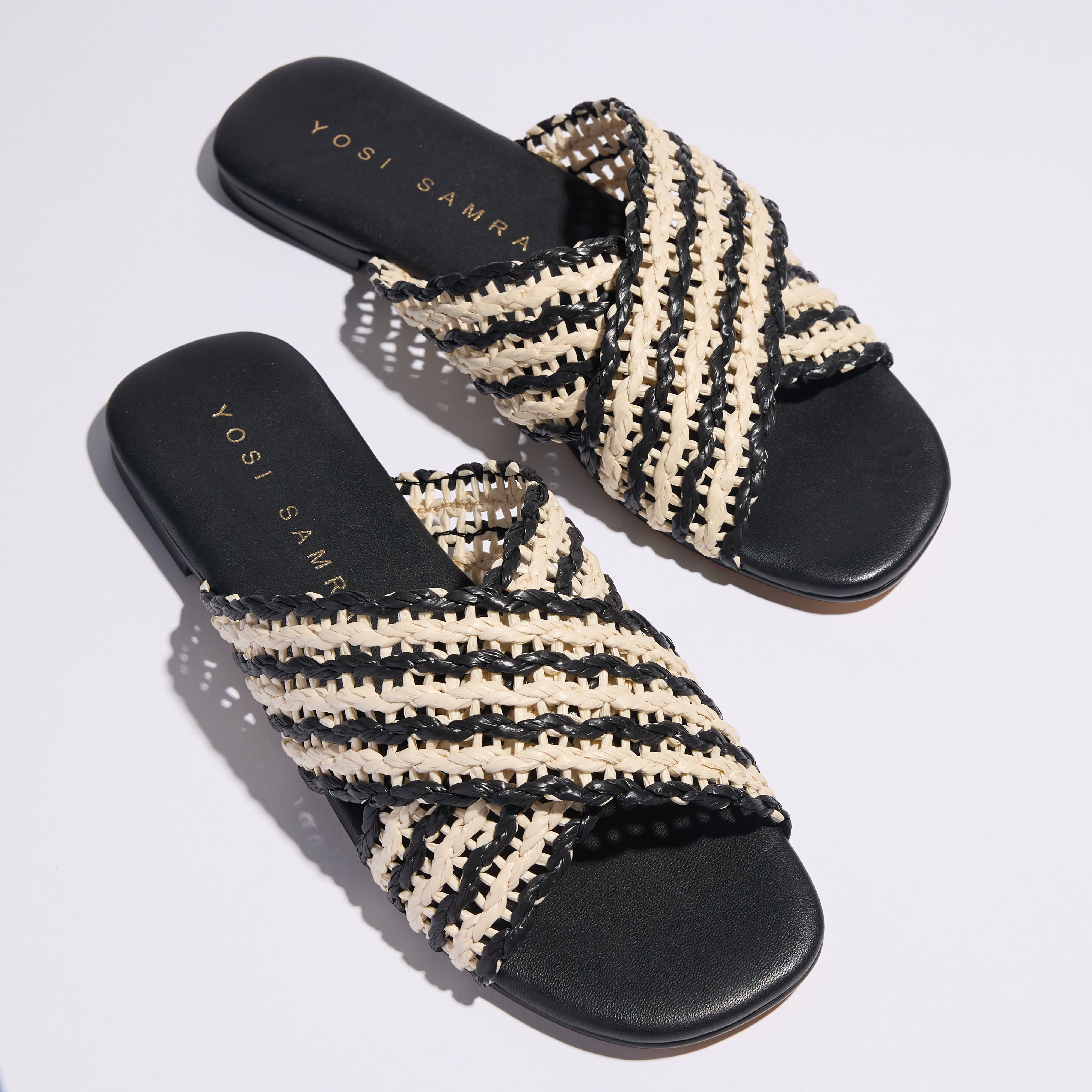 Yosi Samra Cassandra Slides in Black & Bone