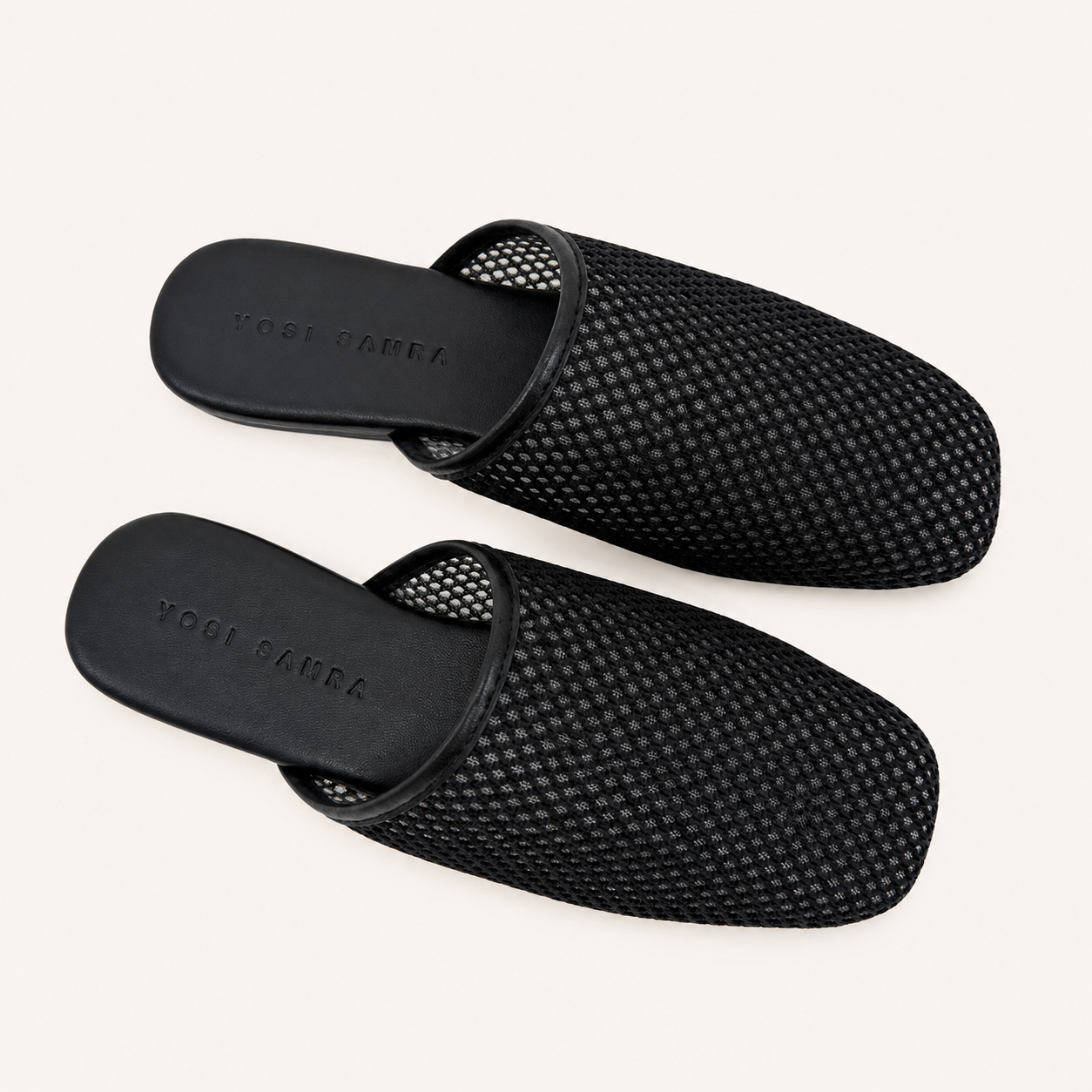COVE SLIDE IN BLACK CROCHET
