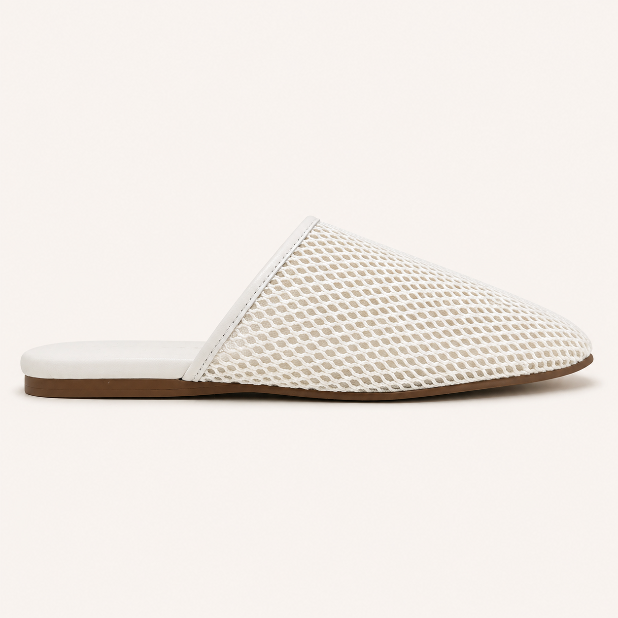 COVE SLIDE IN CREAM CROCHET