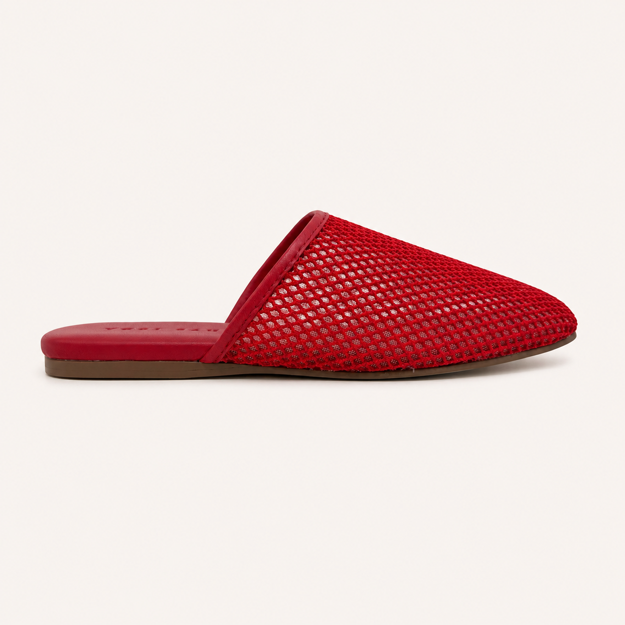COVE SLIDE IN RED CROCHET