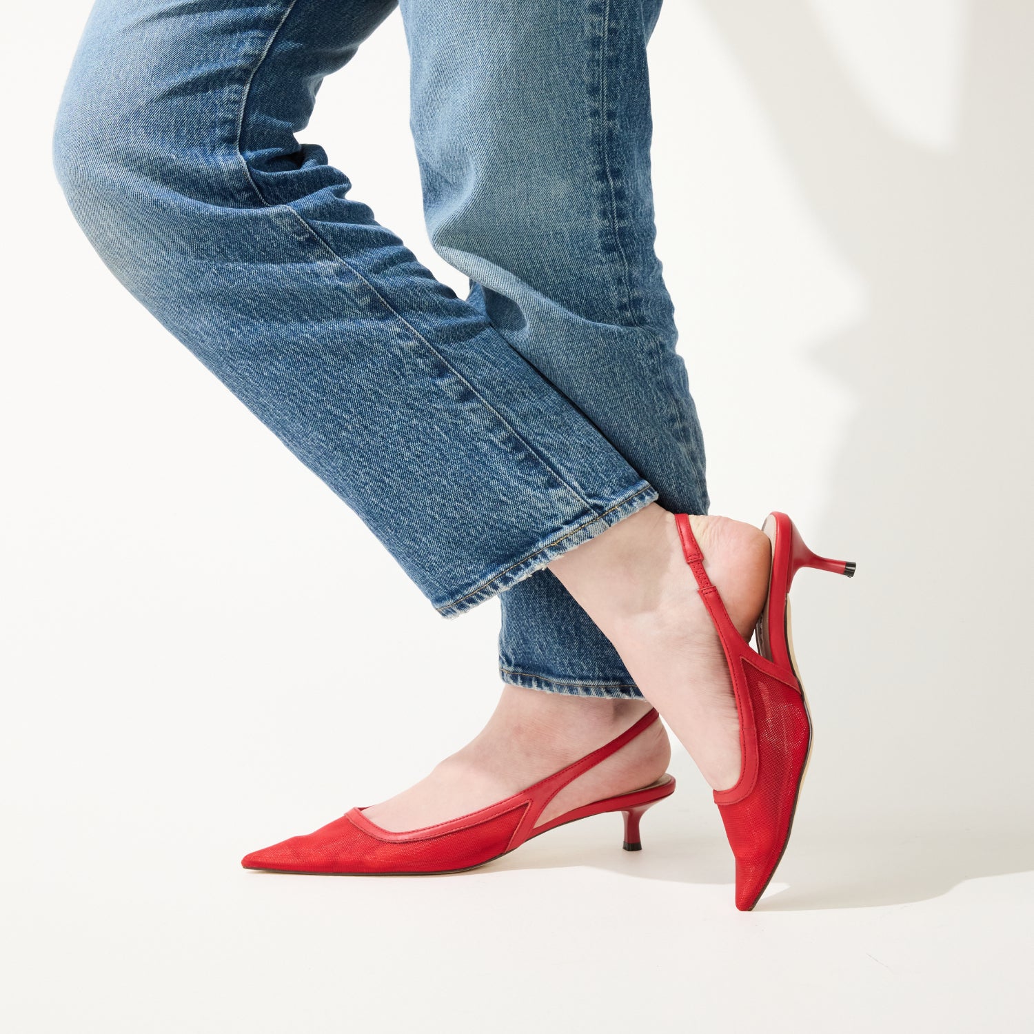 DELILAH IN RED MESH - Yosi Samra -