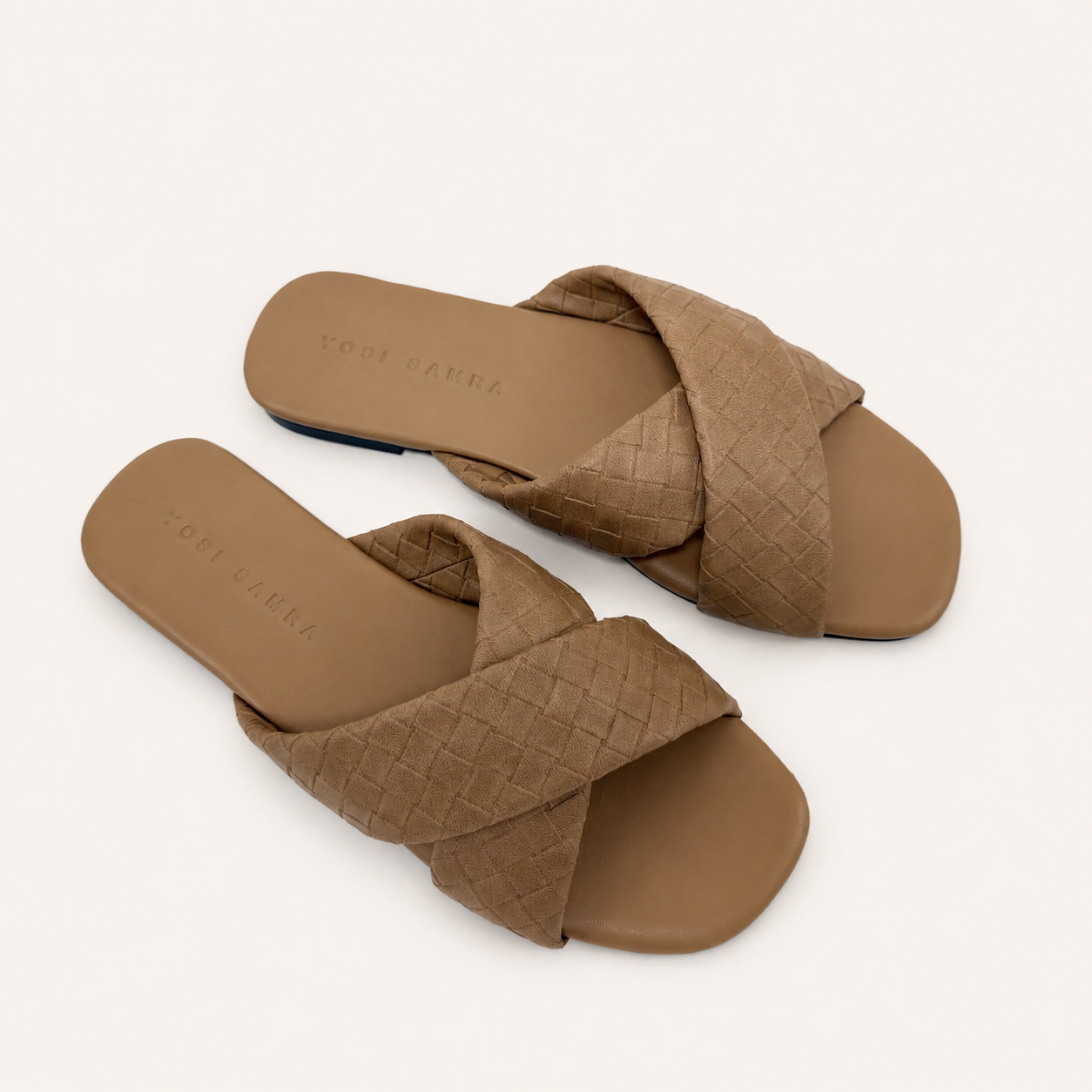 DELANCEY SANDAL IN WHISKEY WOVEN