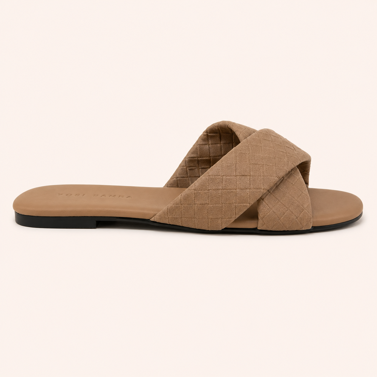 DELANCEY SANDAL IN WHISKEY WOVEN