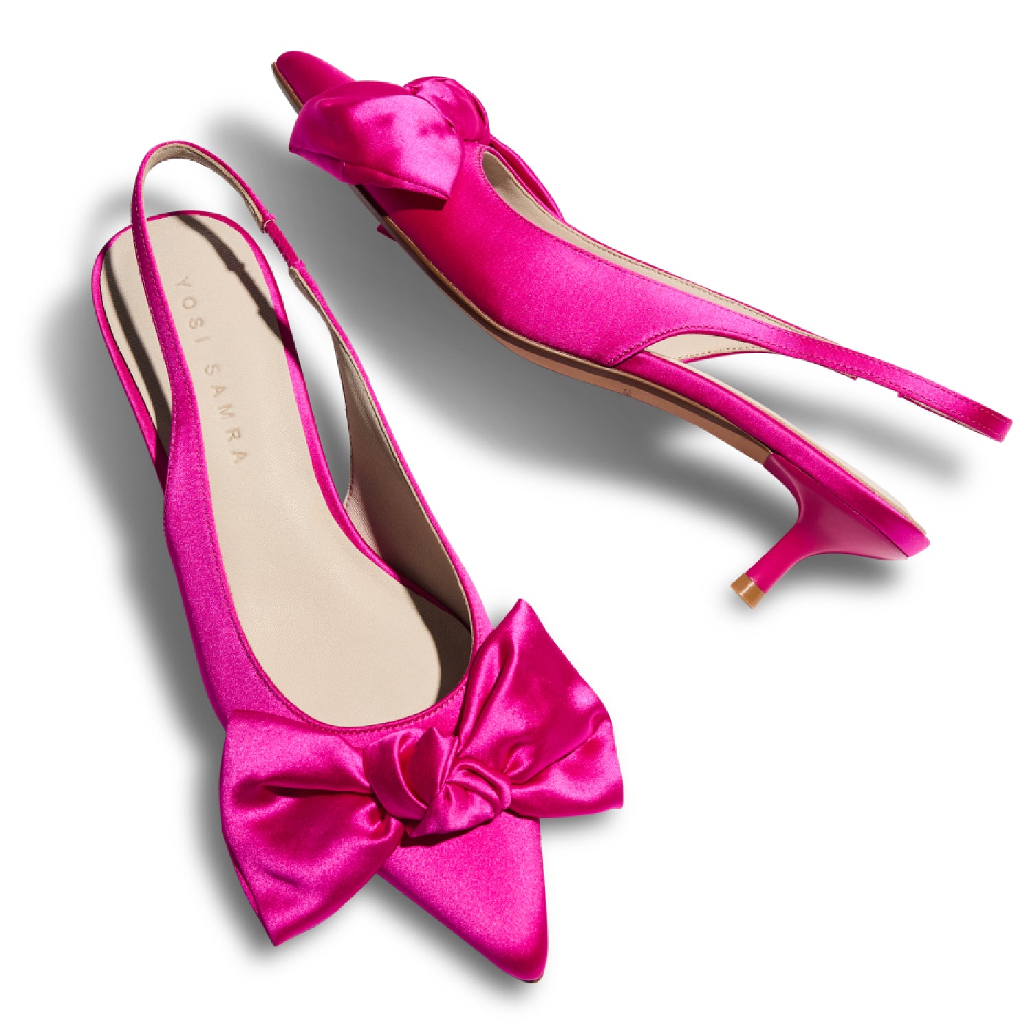 ELISE IN FUCHSIA SATIN