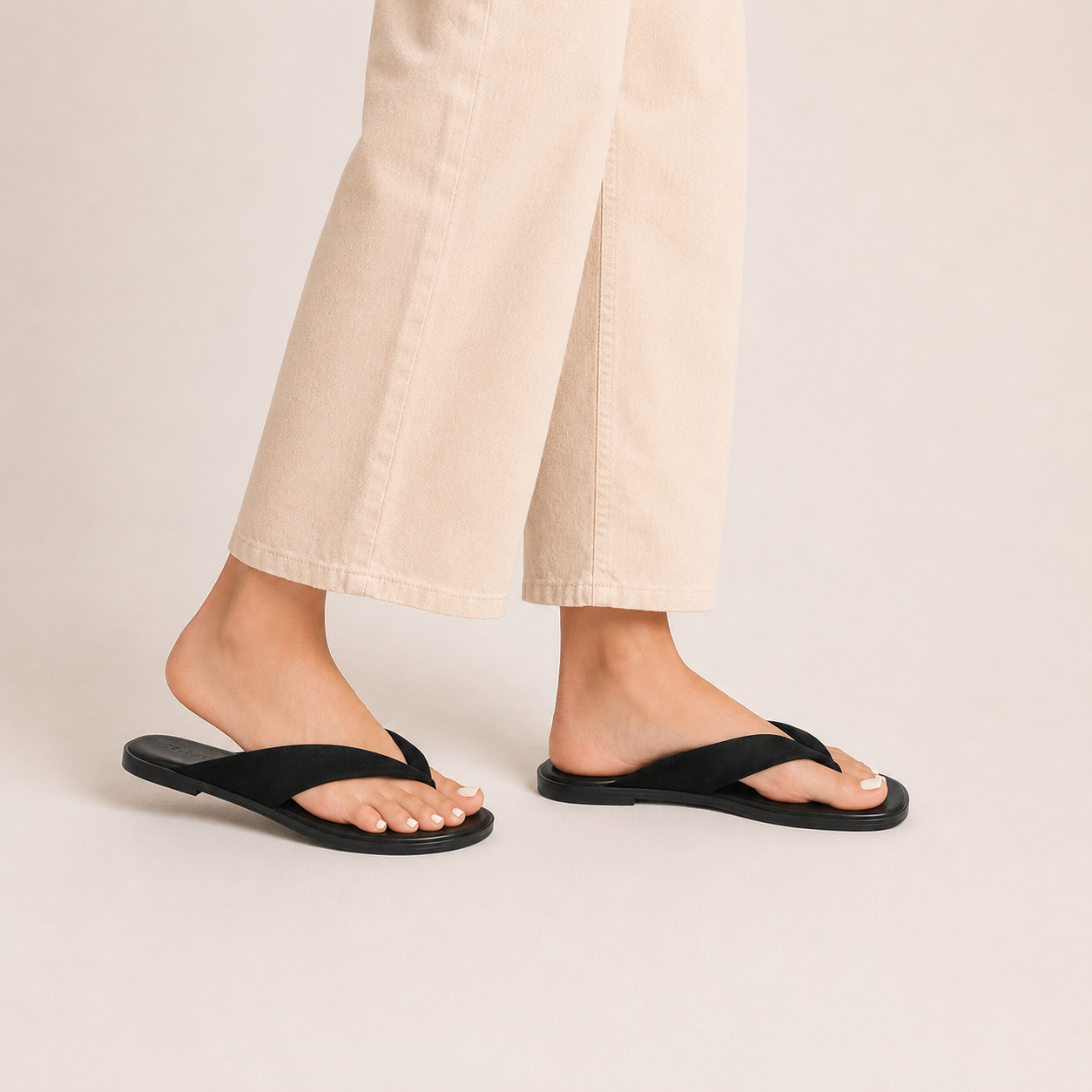 Giselle Sandal in Black Suede