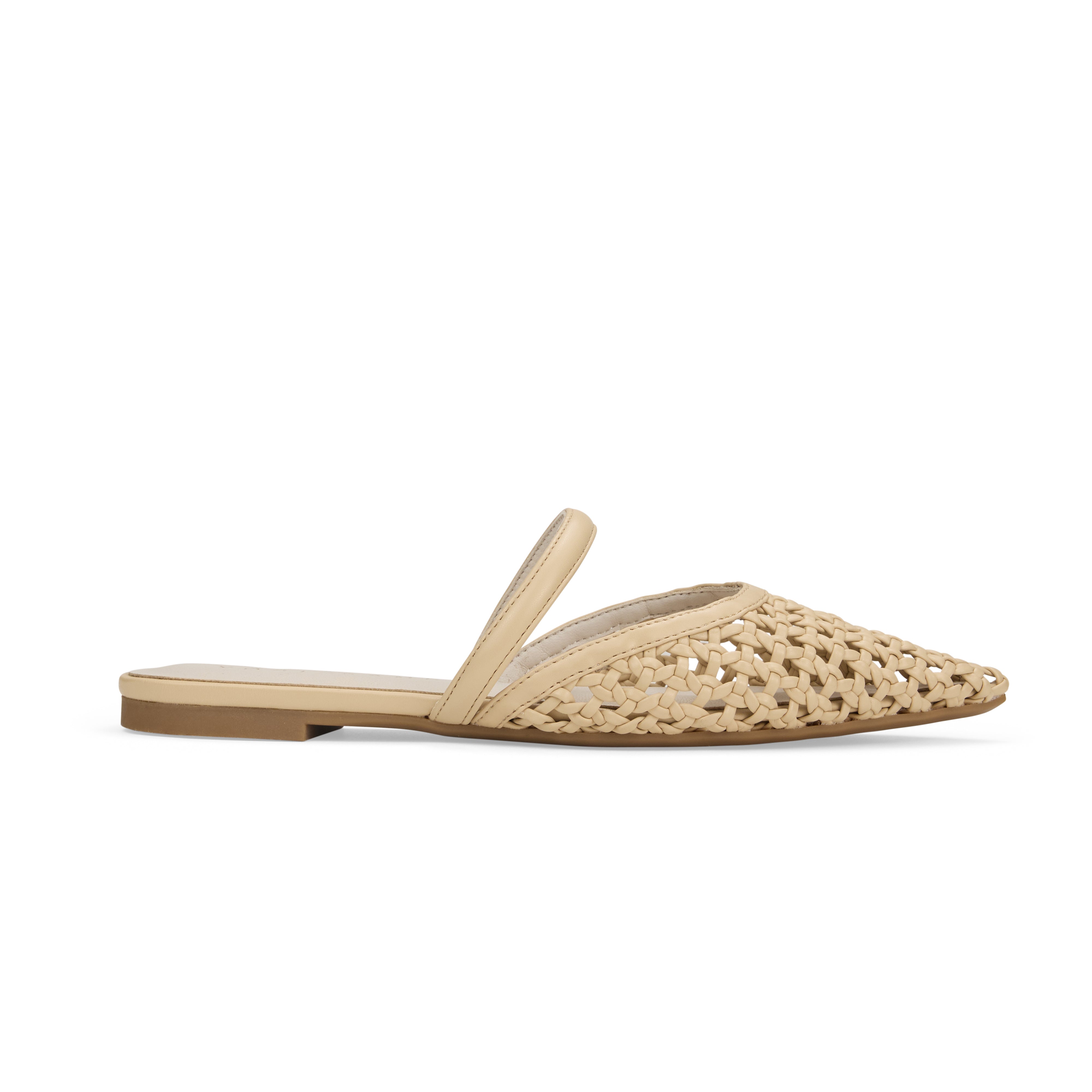 Yosi Samra Justine Slingback in Bone Hand Woven Women's Shoe