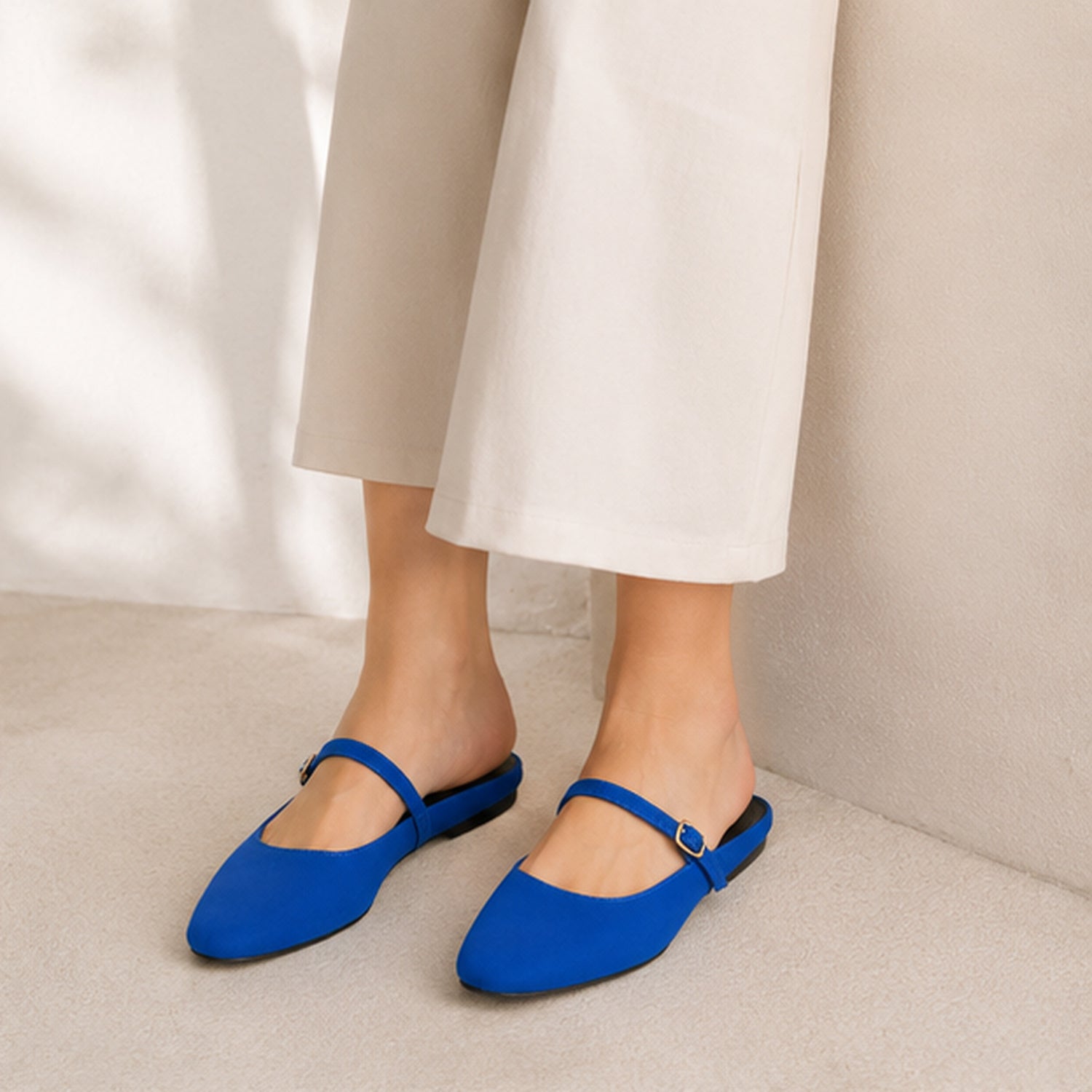 Lily Slide in Lapis Nylon