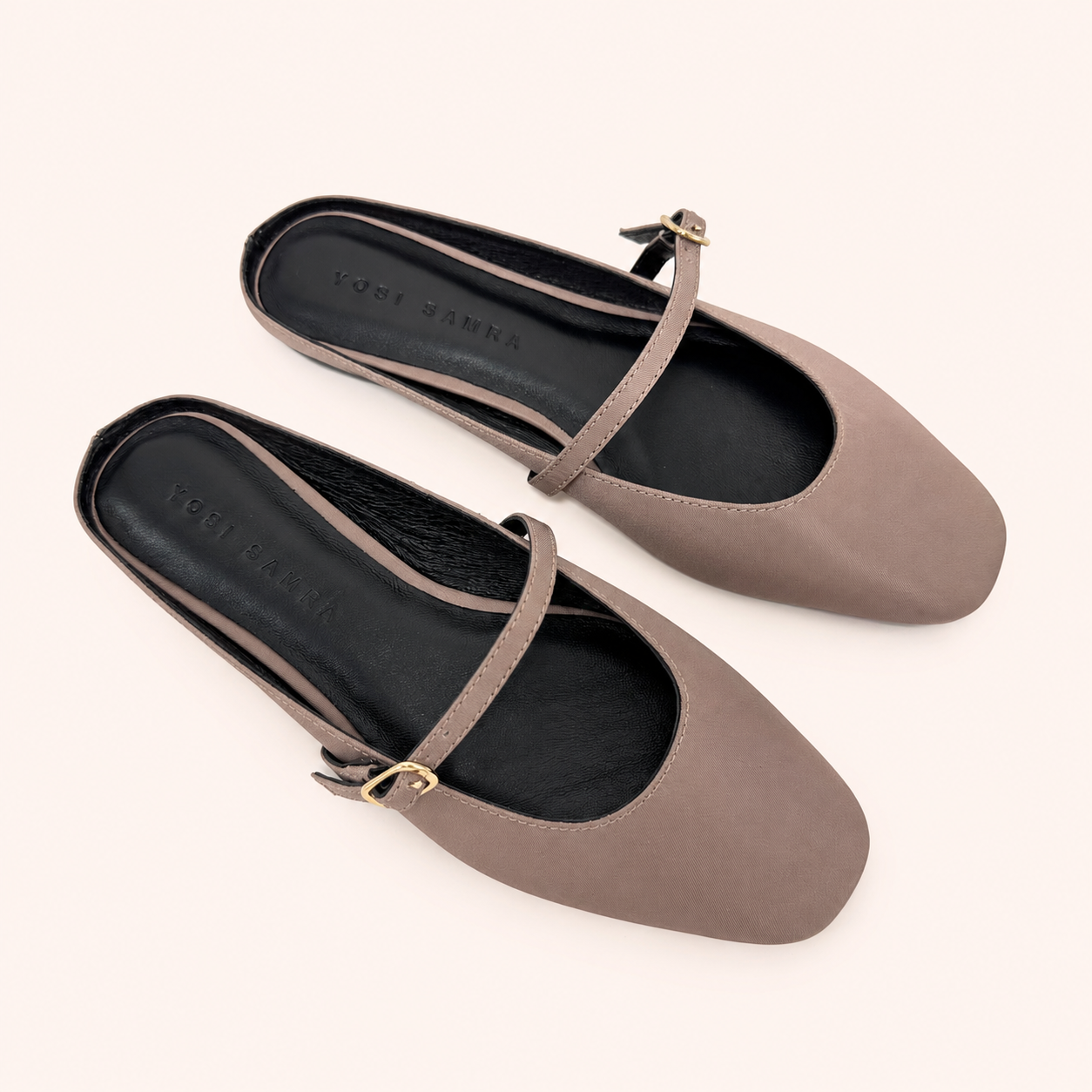 LILY SLIDE IN TAUPE NYLON