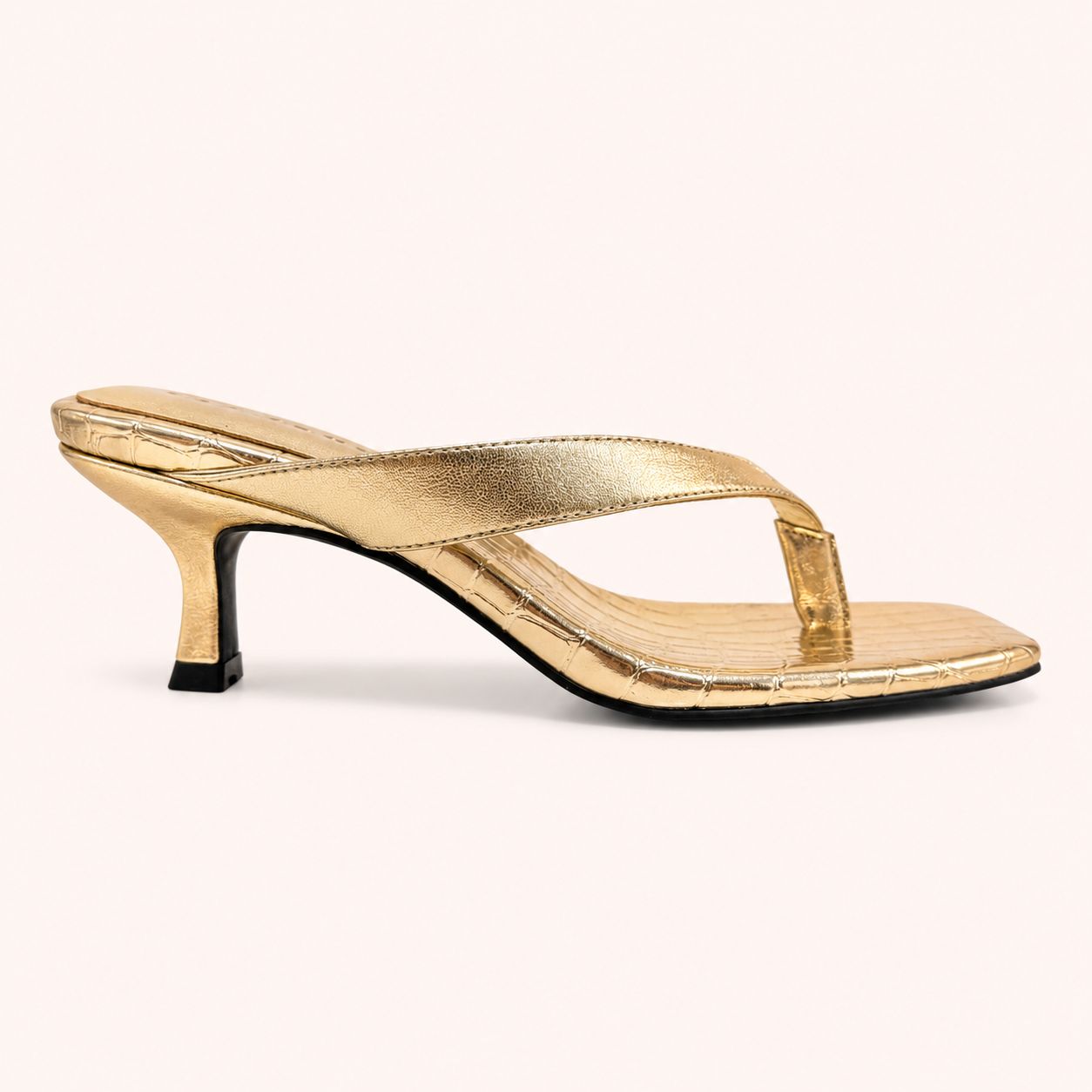 LUMA HEEL IN GOLD NAPPA