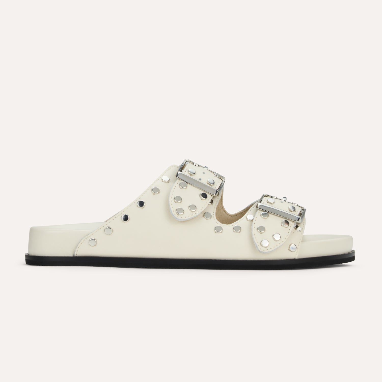 MAYA STUD IN CREAM LEATHER - Yosi Samra -