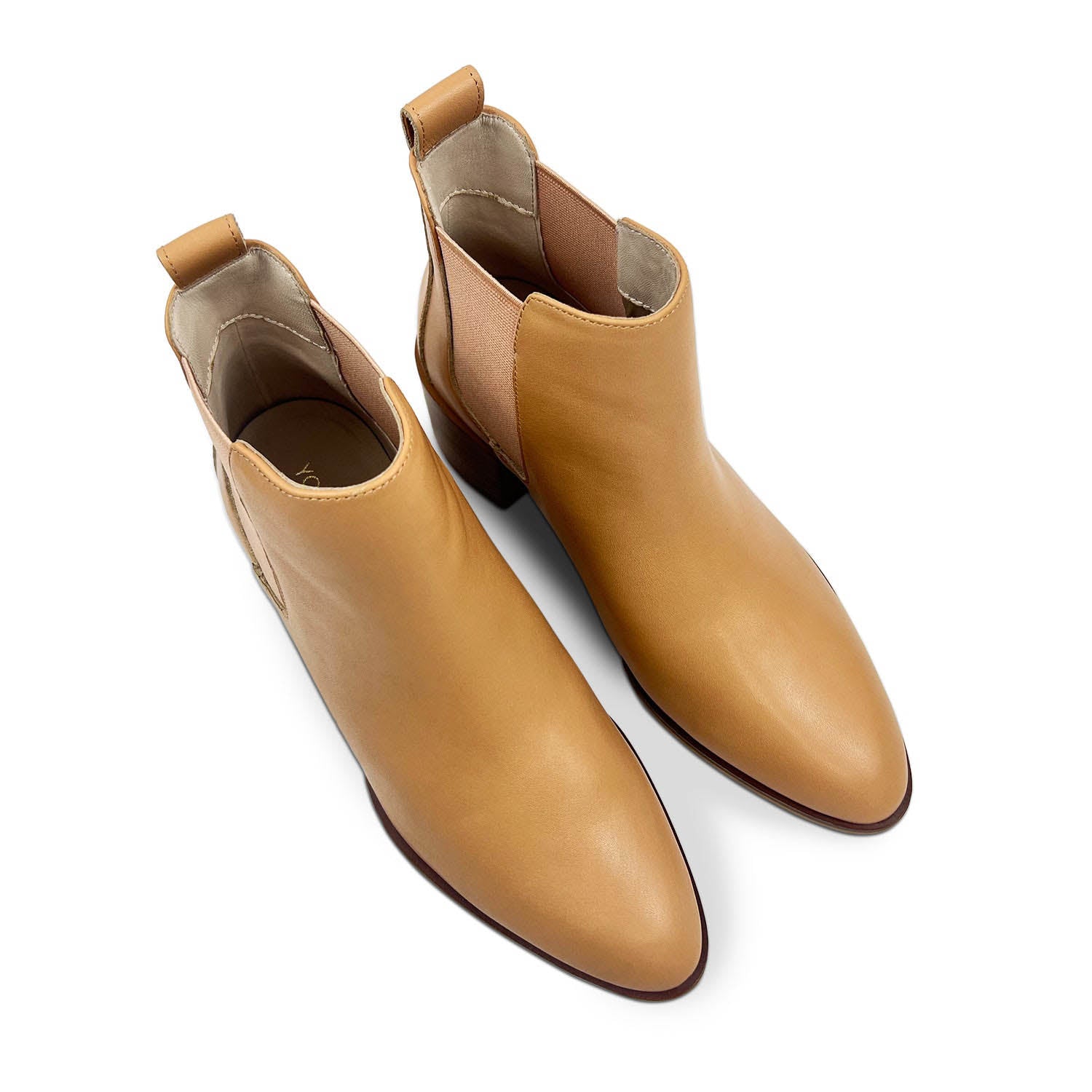 Melissa Chelsea Boot in Tan Leather - Yosi Samra - Women's Boots