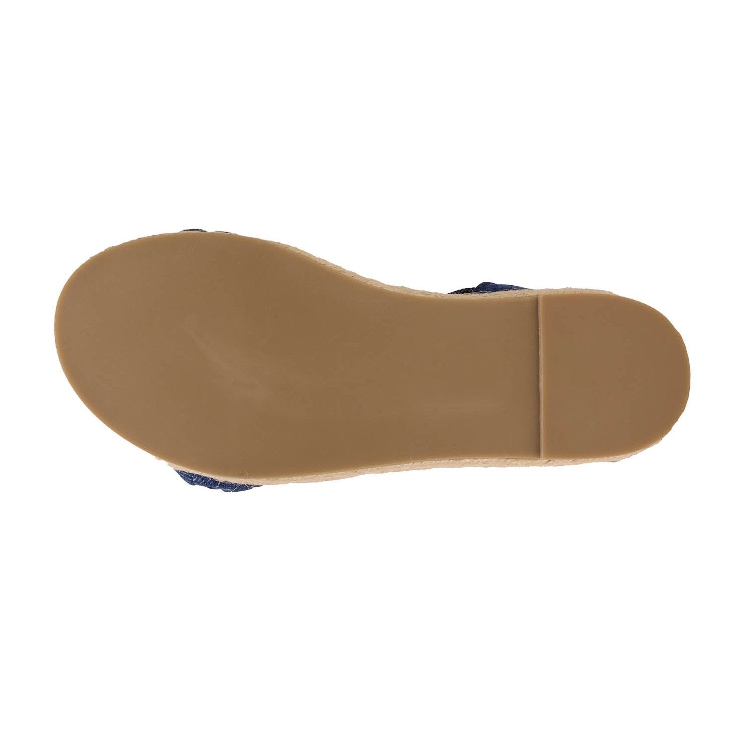 Yosi Samra Miss April Wedge Sandal in Denim - Kids Shoe