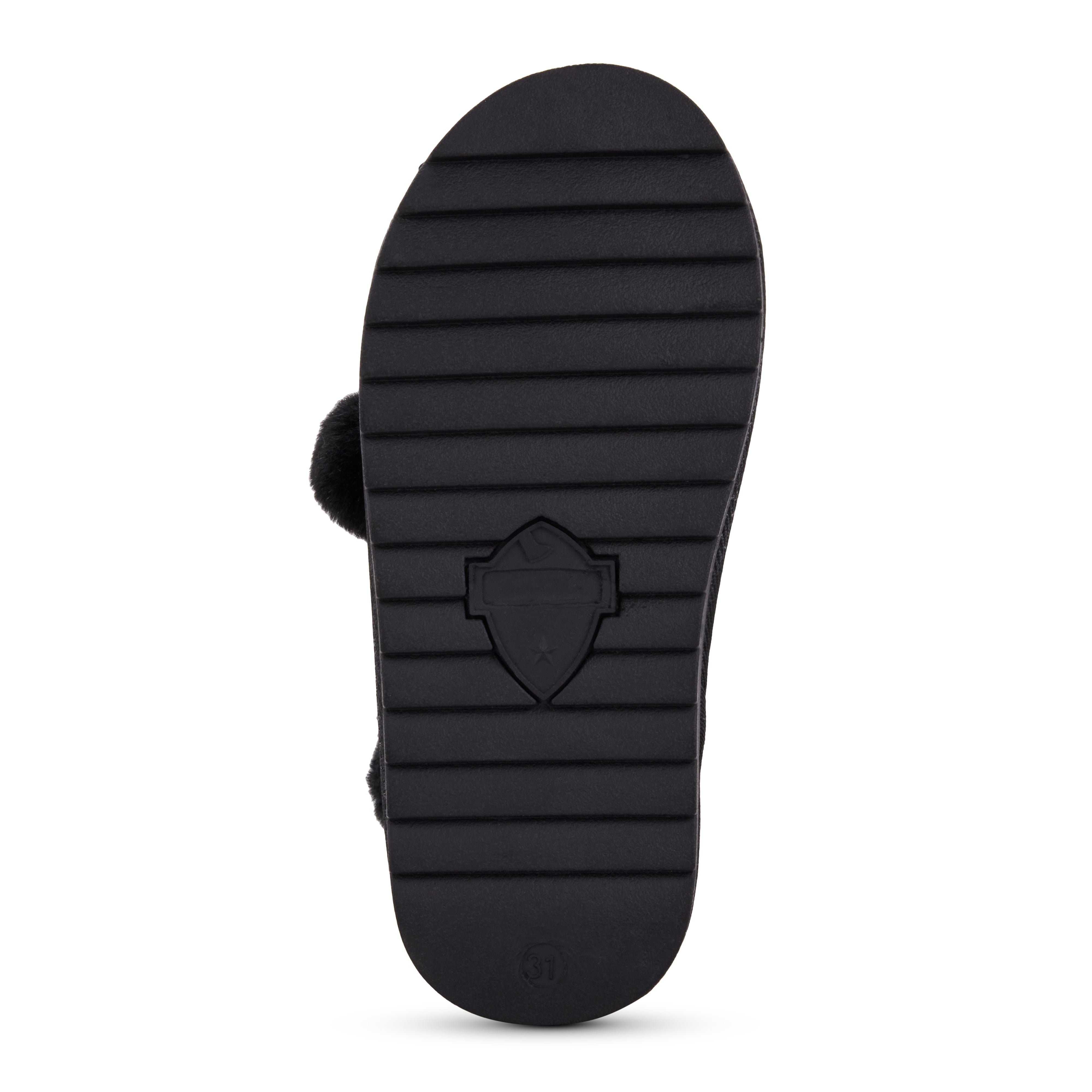 Miss Snow Fluff Boot in Black Faux Nubuck - Kids