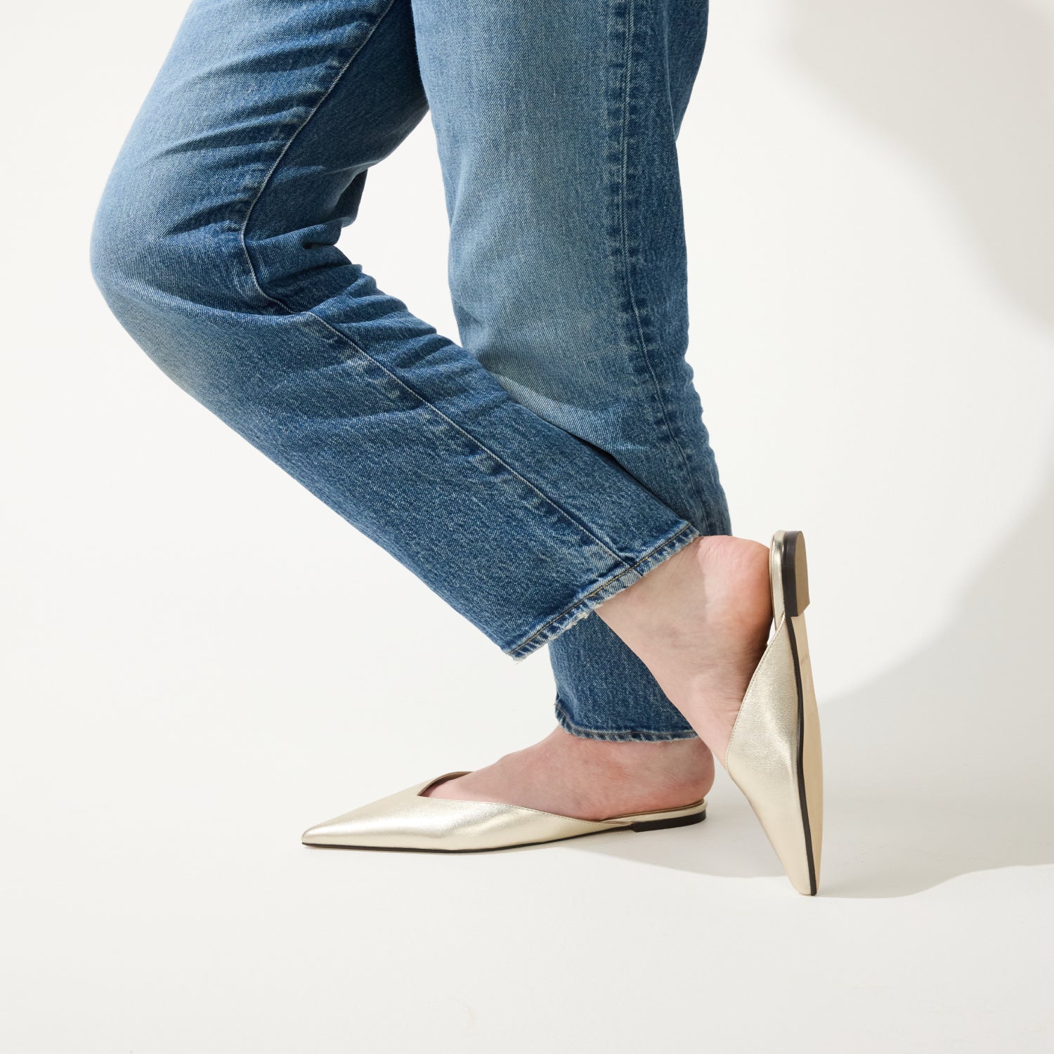 NERA IN GOLD METALLIC LEATHER - Yosi Samra -