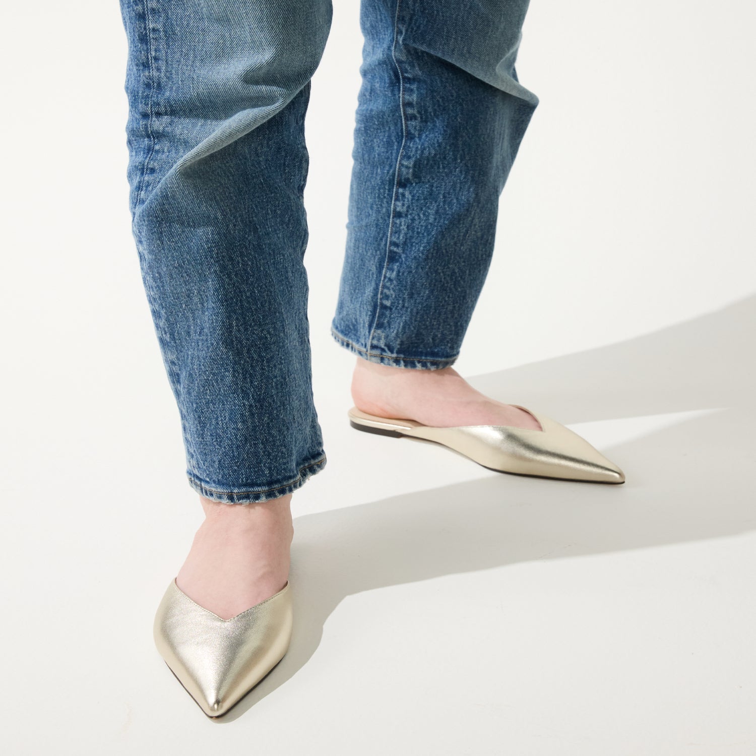 NERA IN GOLD METALLIC LEATHER - Yosi Samra -