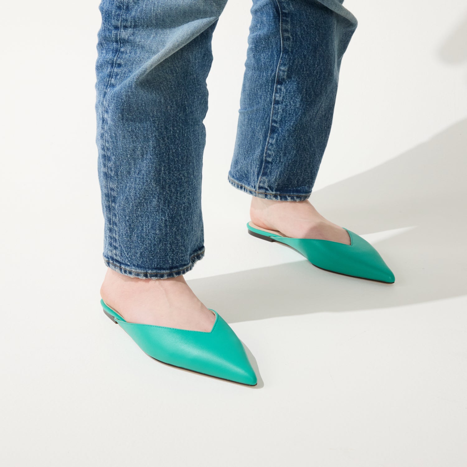 NERA IN TEAL LEATHER - Yosi Samra -