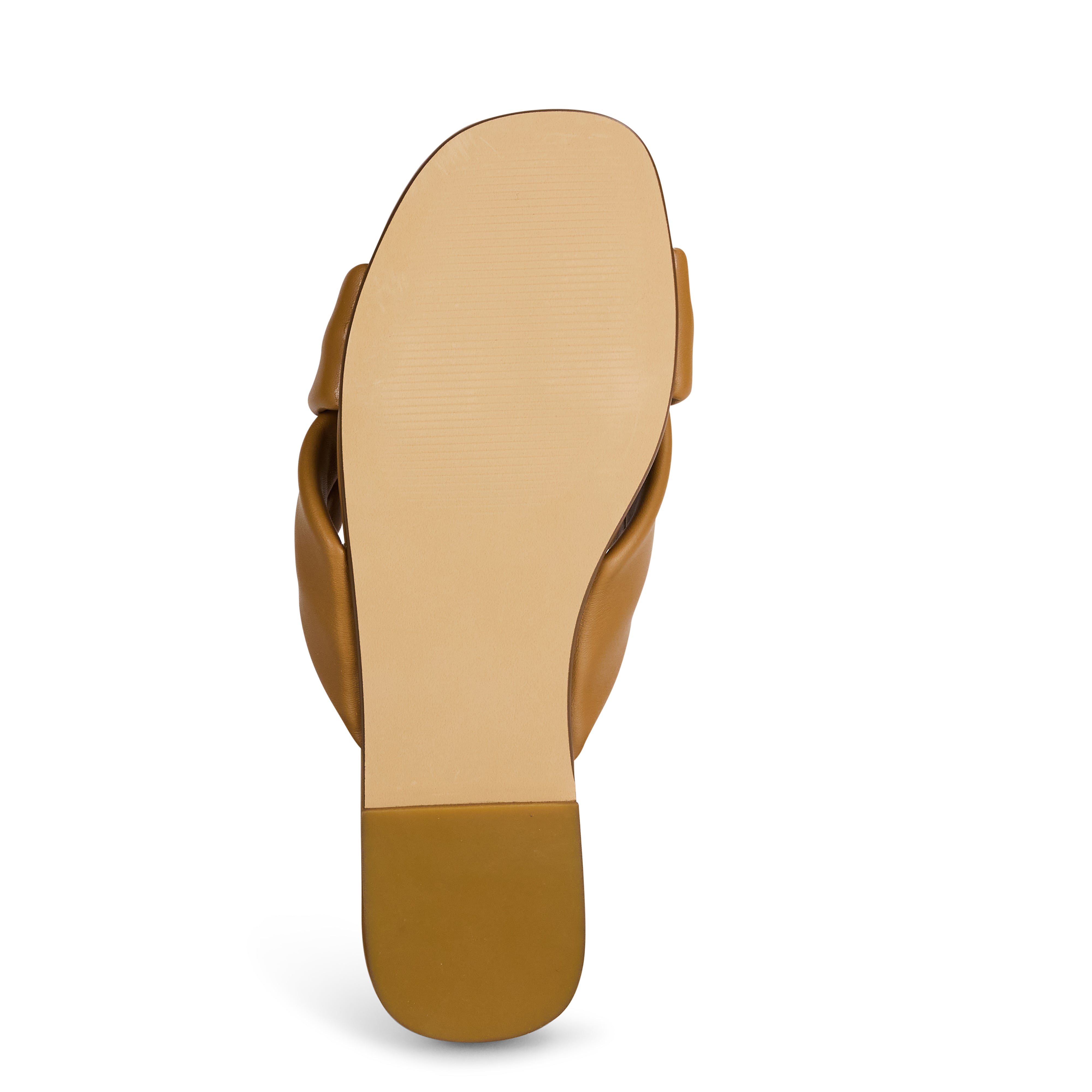 Yosi Samra Nancy Slide in Whiskey Leather Women's Shoe