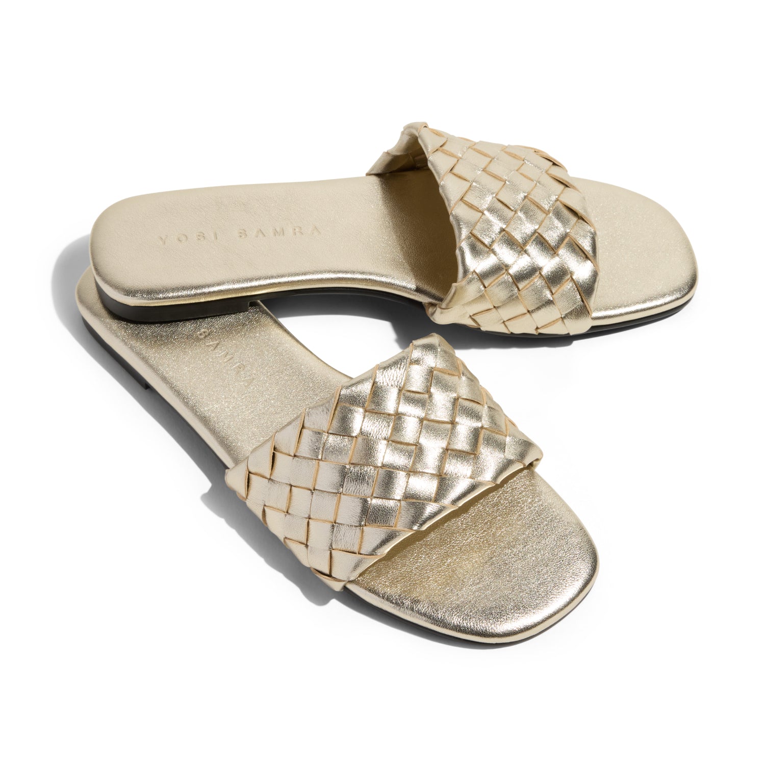Nathalie Gold Metallic Sandal - Yosi Samra - Women's Sandals