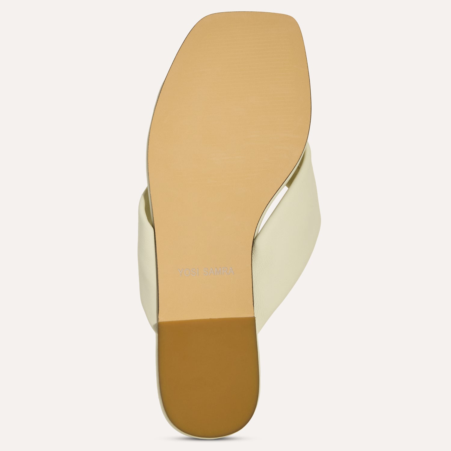 Reece Sandal in Cream Leather