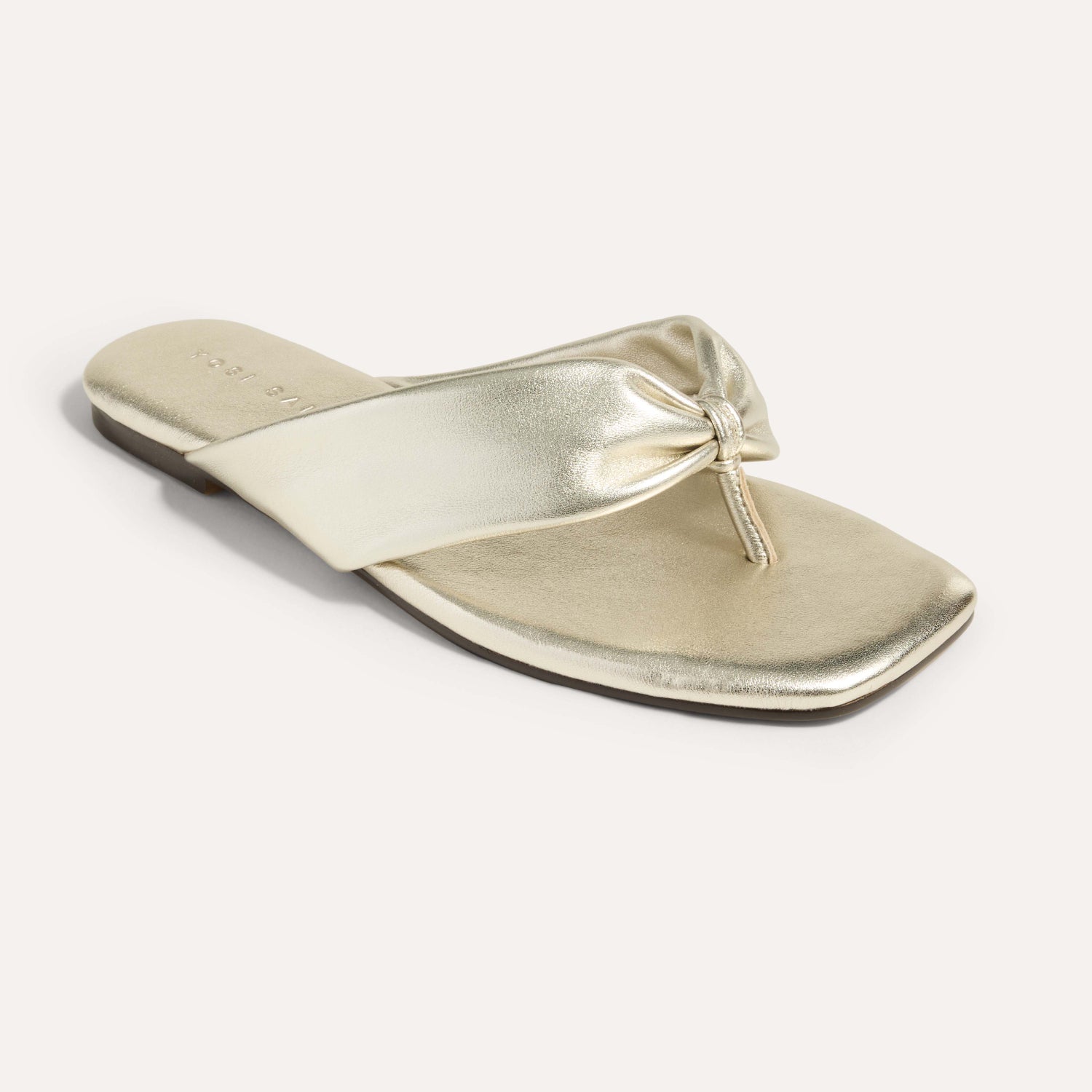 Reece in Gold Metallic Leather