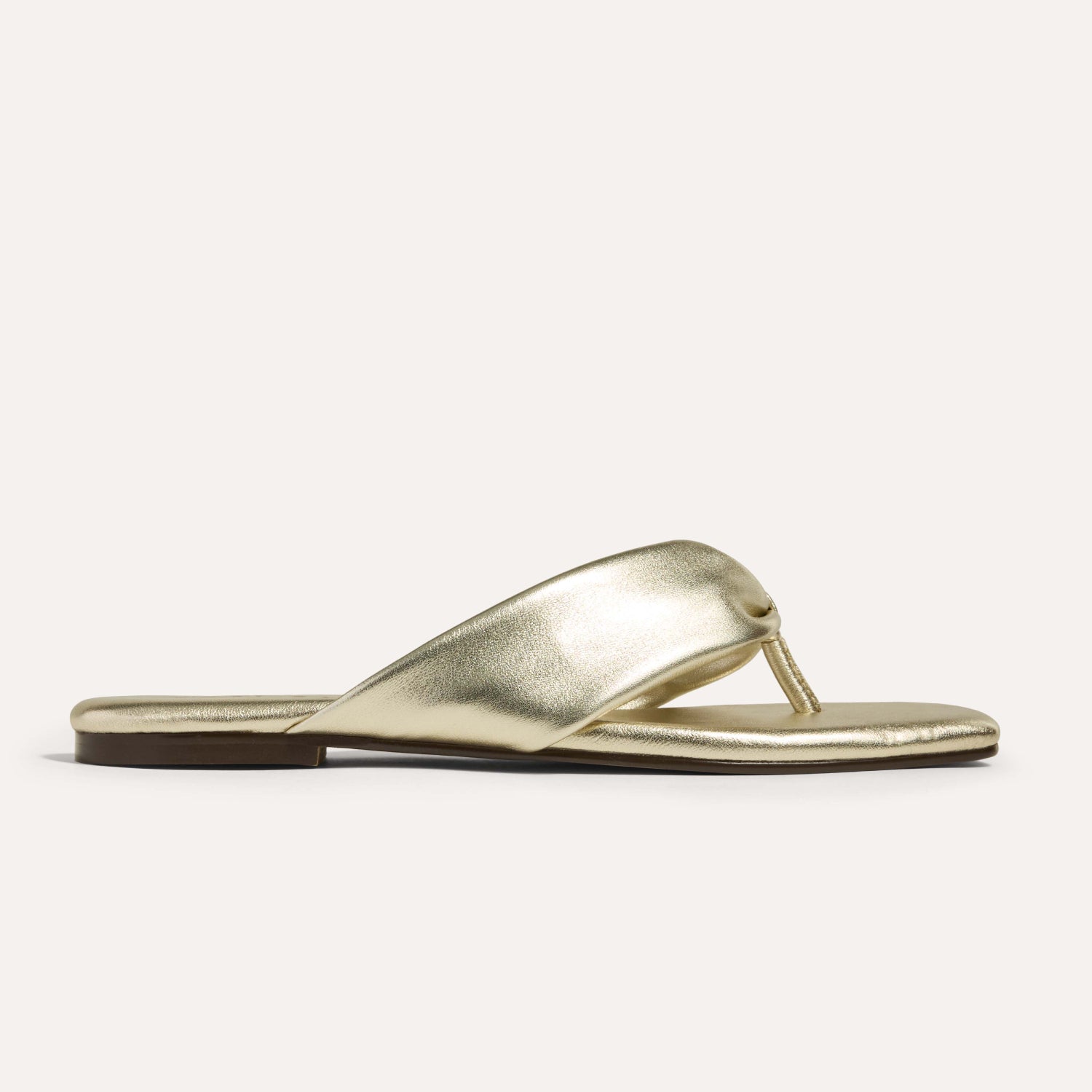 Reece in Gold Metallic Leather