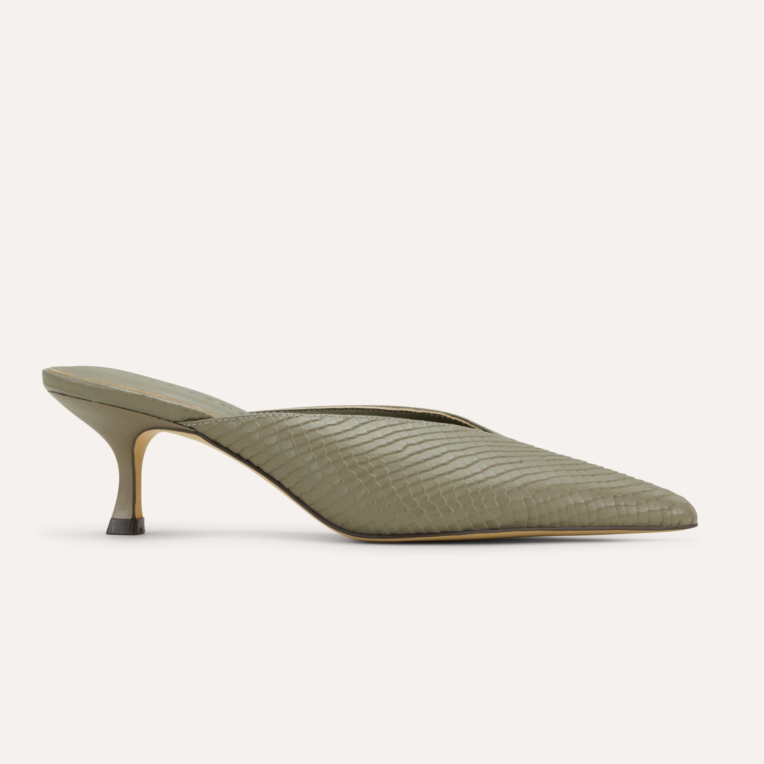 REMI IN TAUPE LEATHER CROC - Yosi Samra -