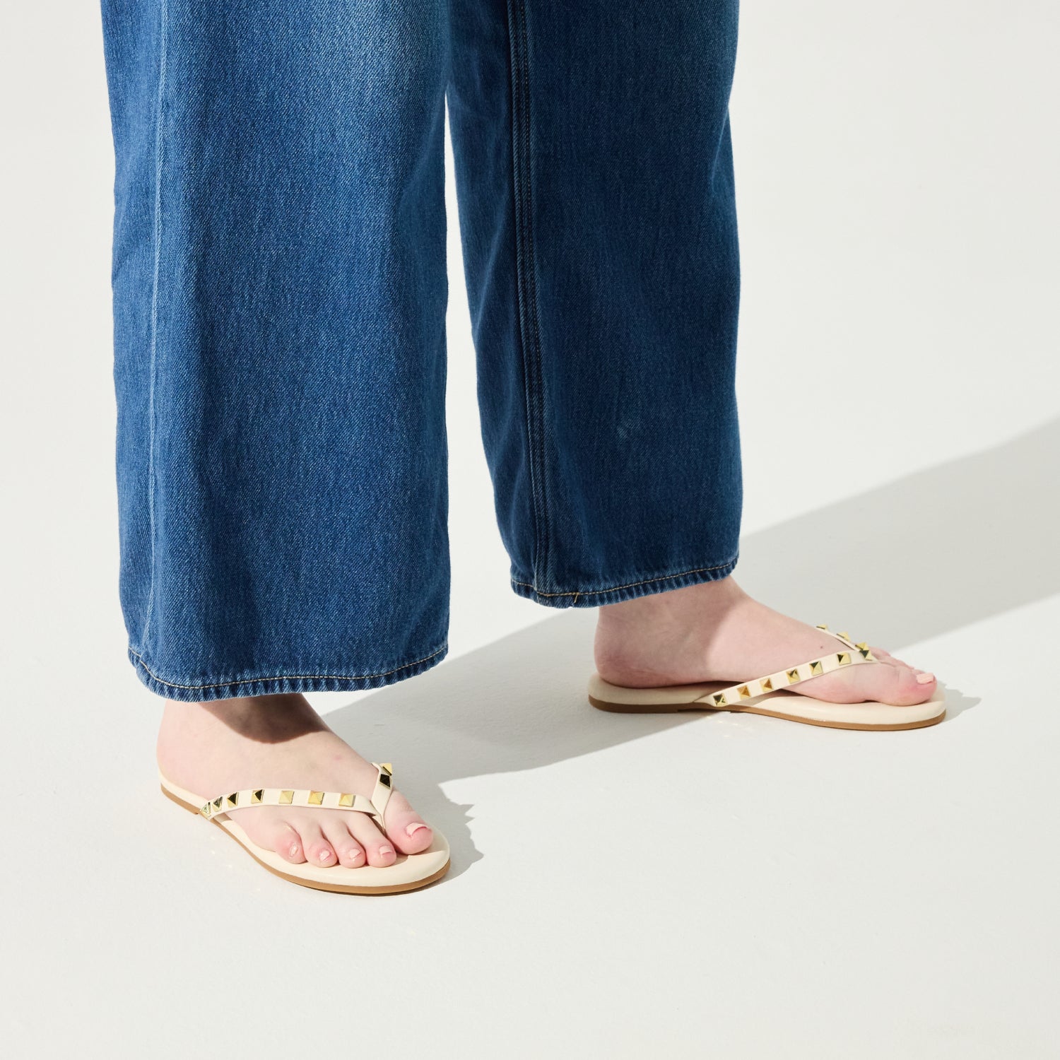 RIVINGTON IN CREAM/GOLD STUD - Yosi Samra -