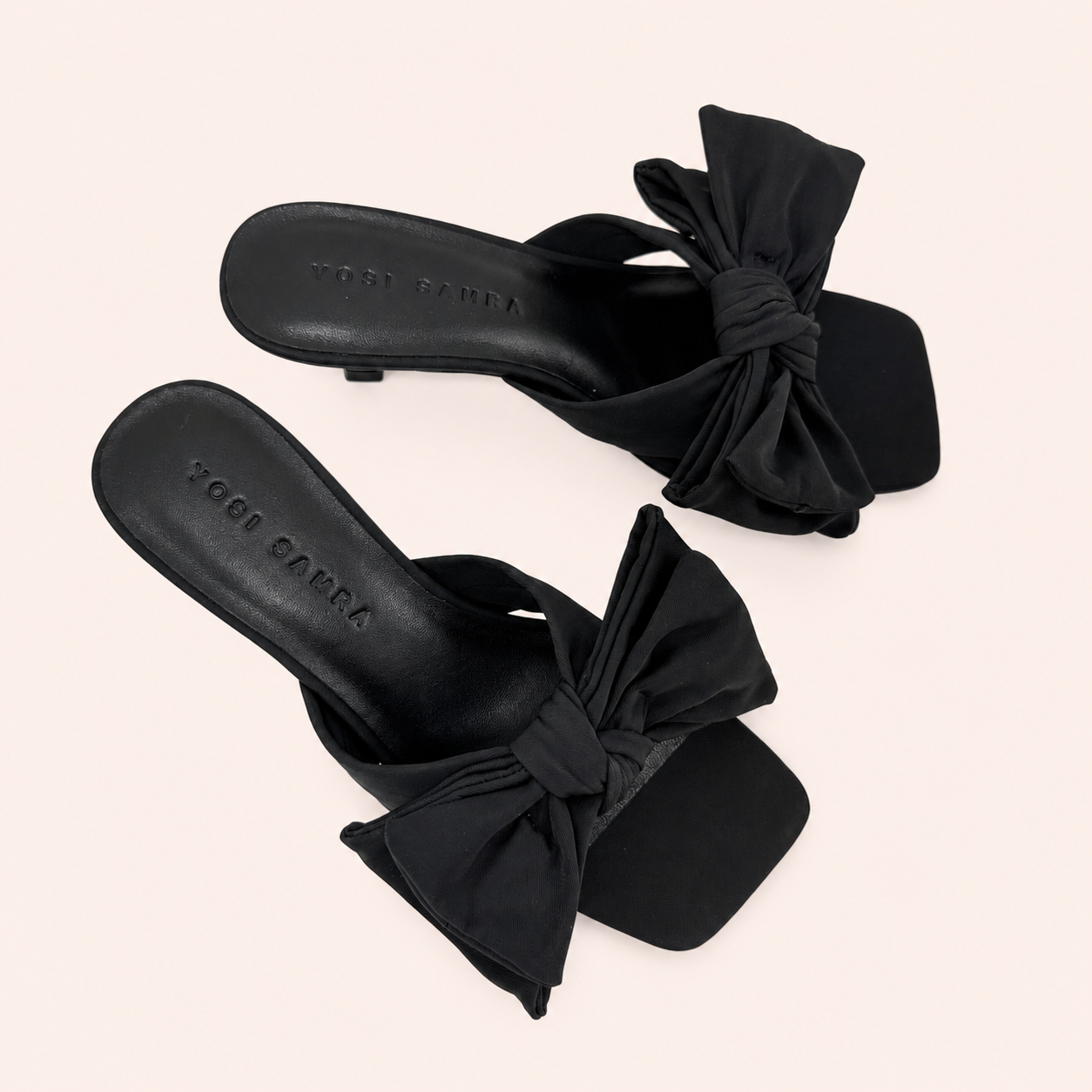 RAVELLO HEEL IN BLACK NYLON