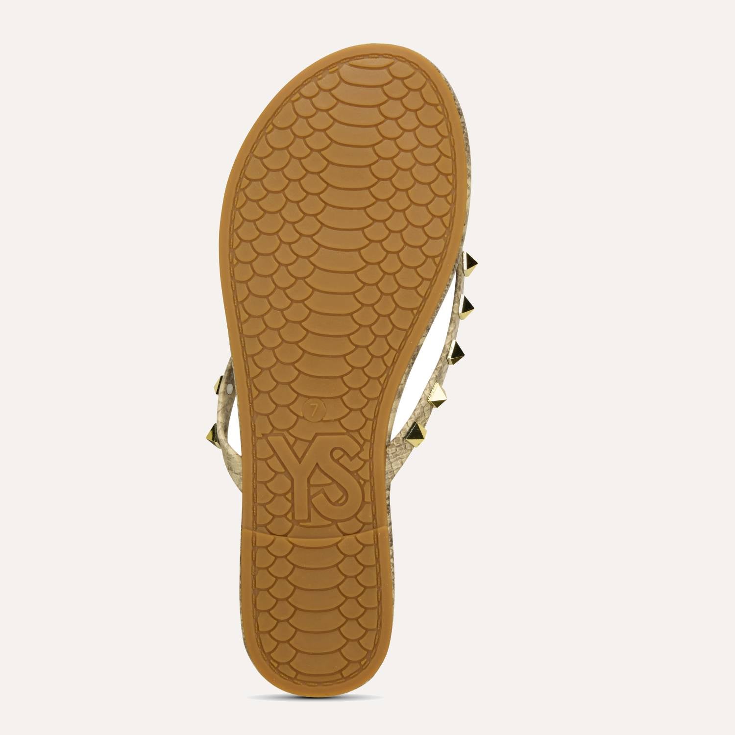 Rivington Stud Flip Flop in Snake Print