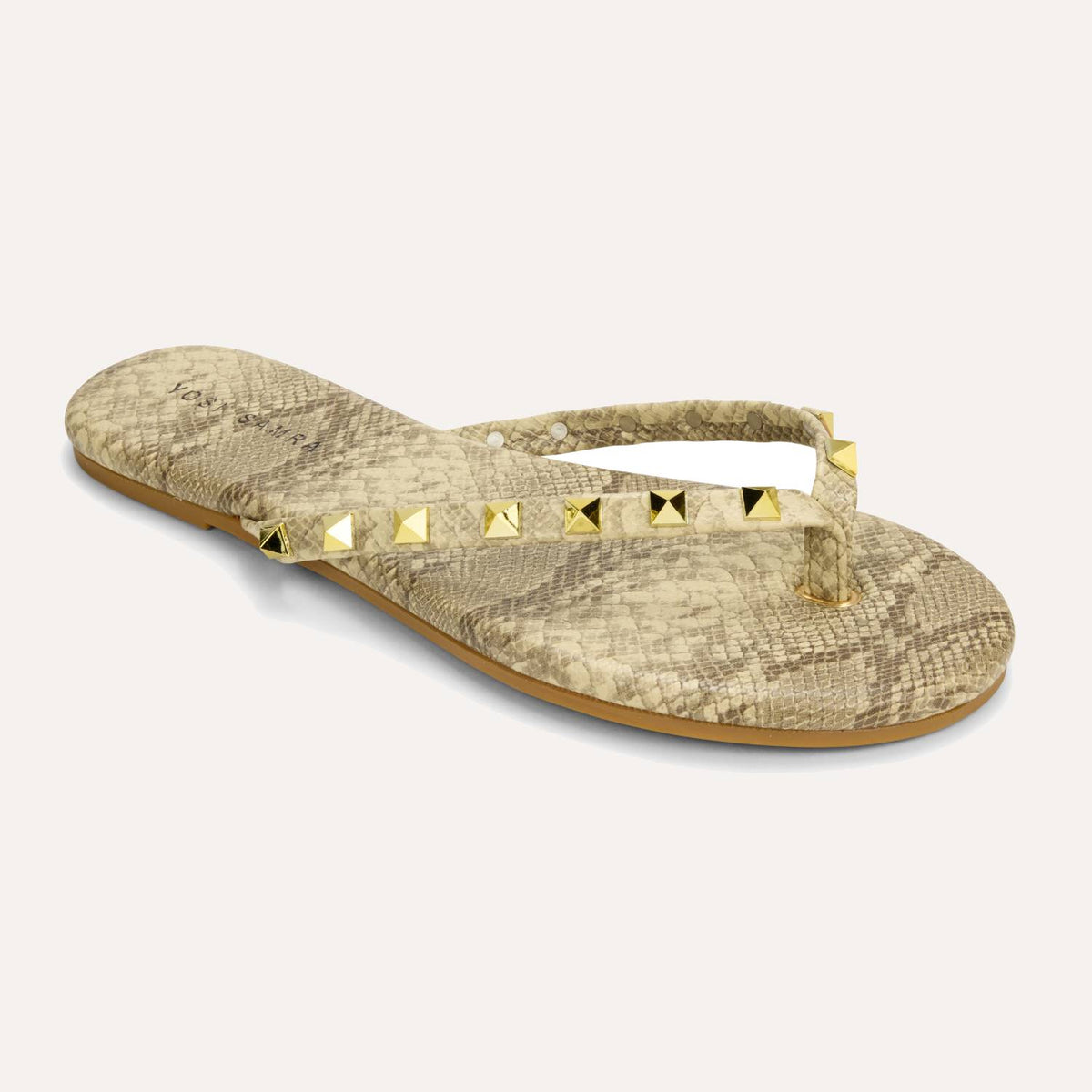 Rivington Stud Flip Flop in Snake Print