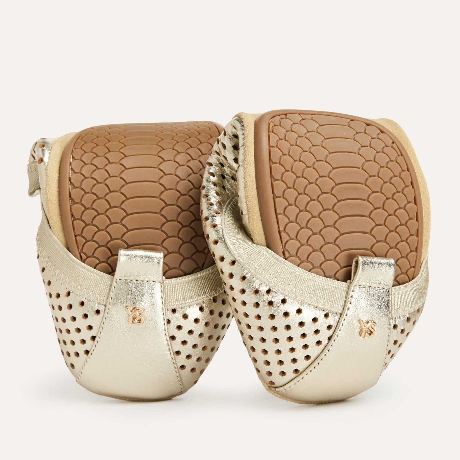 SAMARA IN GOLD METALLIC PERFORATED - Yosi Samra -