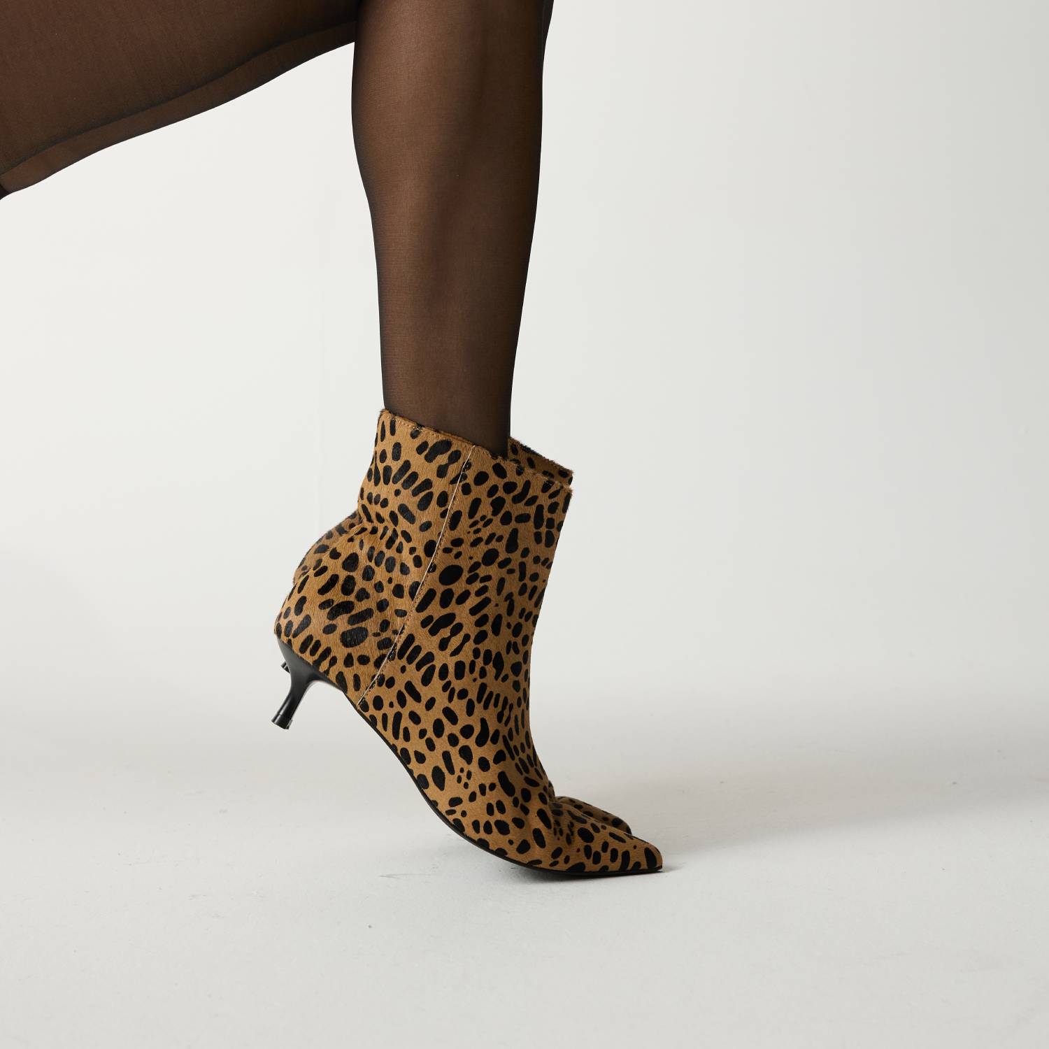 Soho Boot in Leopard Calf Hair