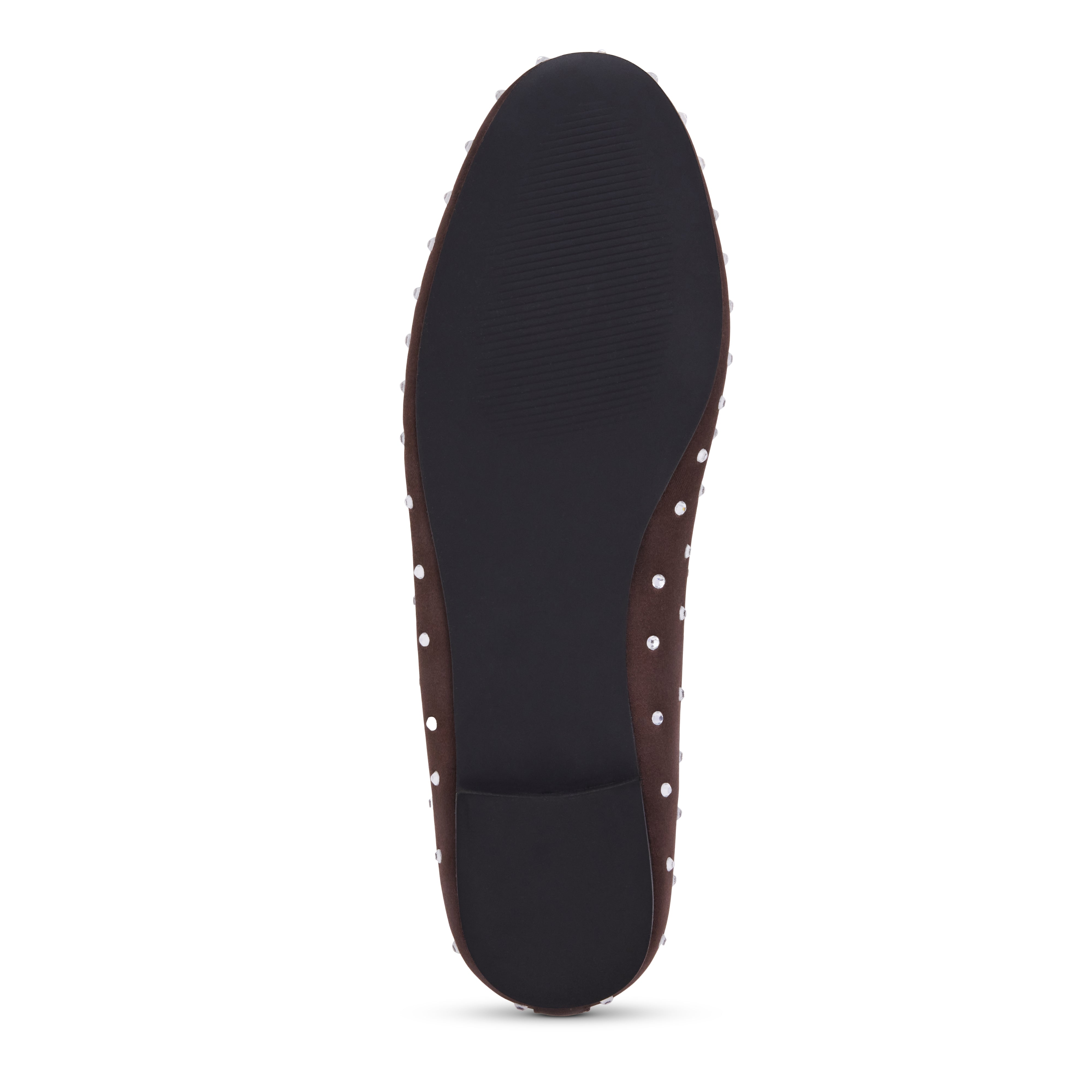 Yosi Samra Sadie Lux in Chocolate Satin Women's Shoe Bottom