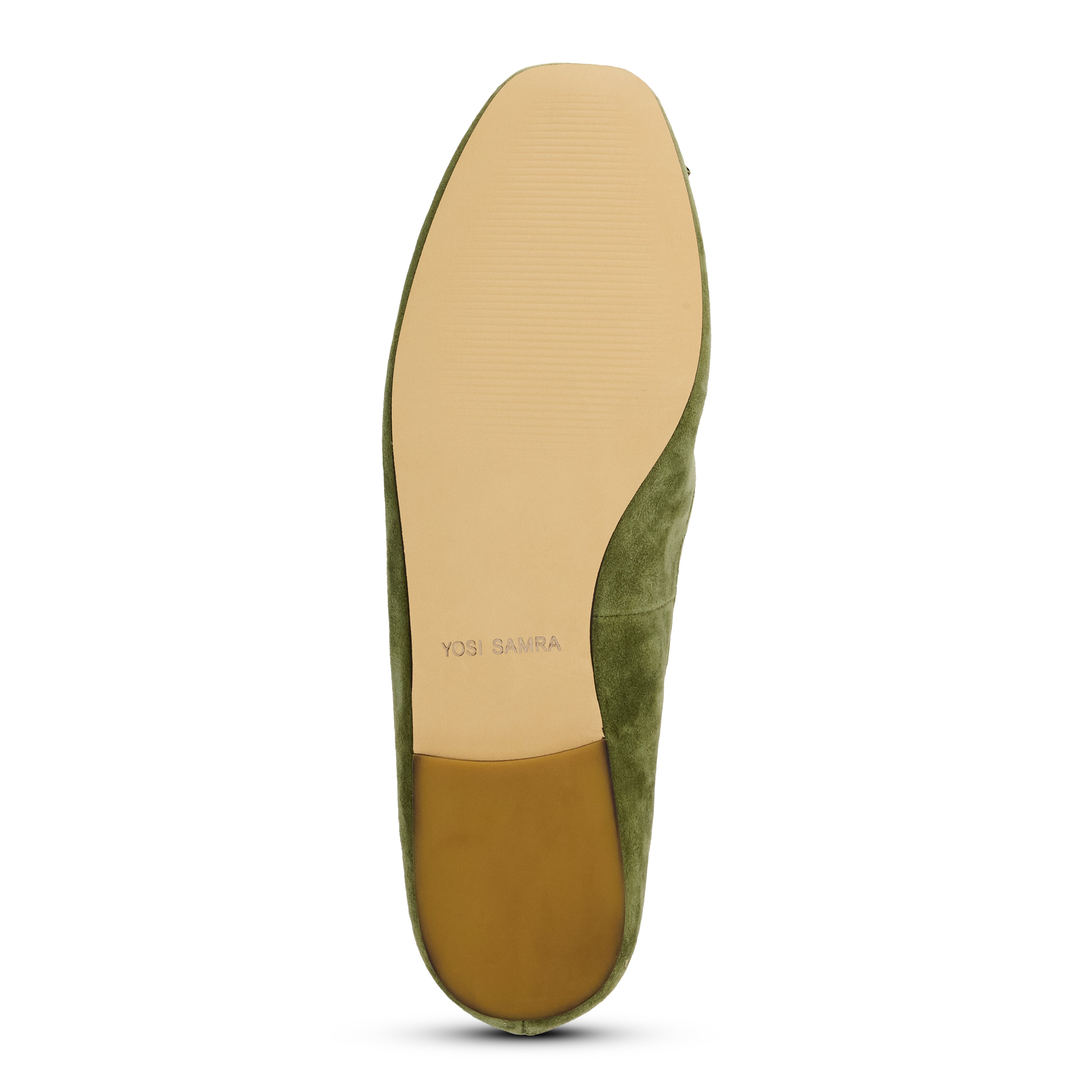 Sage Ballet Flat in Olive Suede