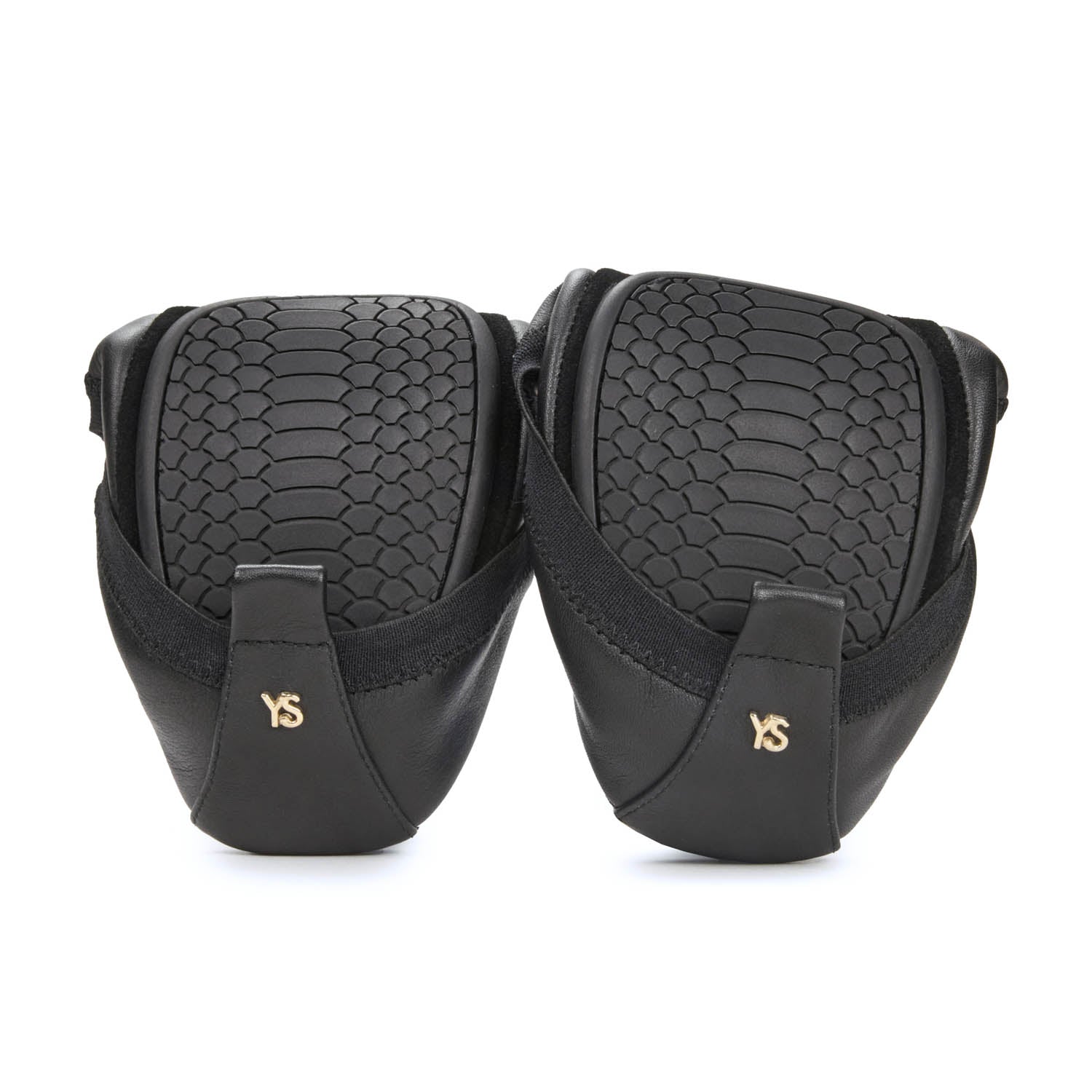 Samara Foldable Ballet Flat in Black Leather - Yosi Samra - Women's Flats