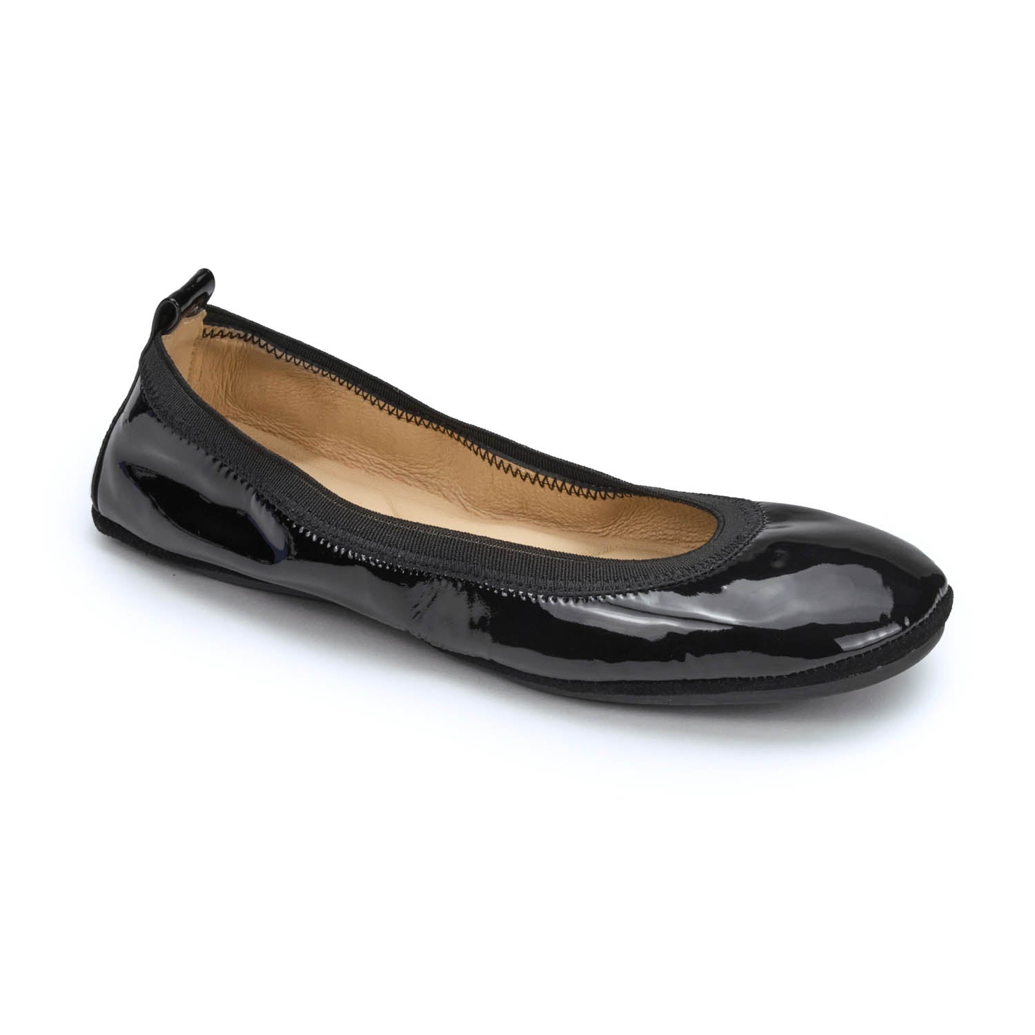 Samara Foldable Ballet Flat in Black Patent - Yosi Samra - Women's Flats