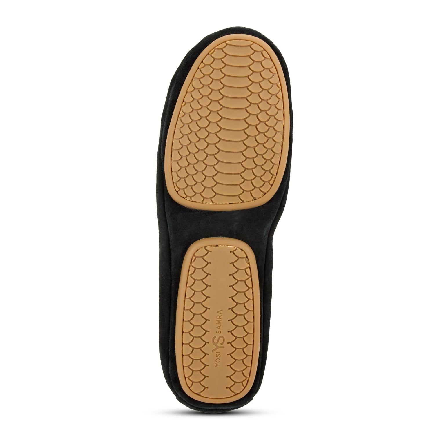 Samara Foldable Ballet Flat in Black Suede