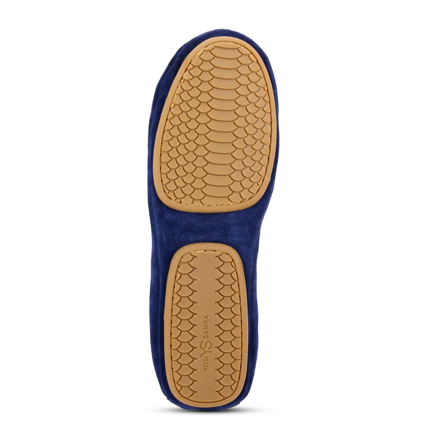 Samara Foldable Ballet Flat in Navy Suede - Yosi Samra - Women's Flats