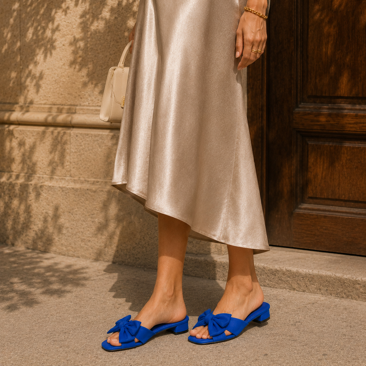Sorrento Sandal in Lapis Nylon