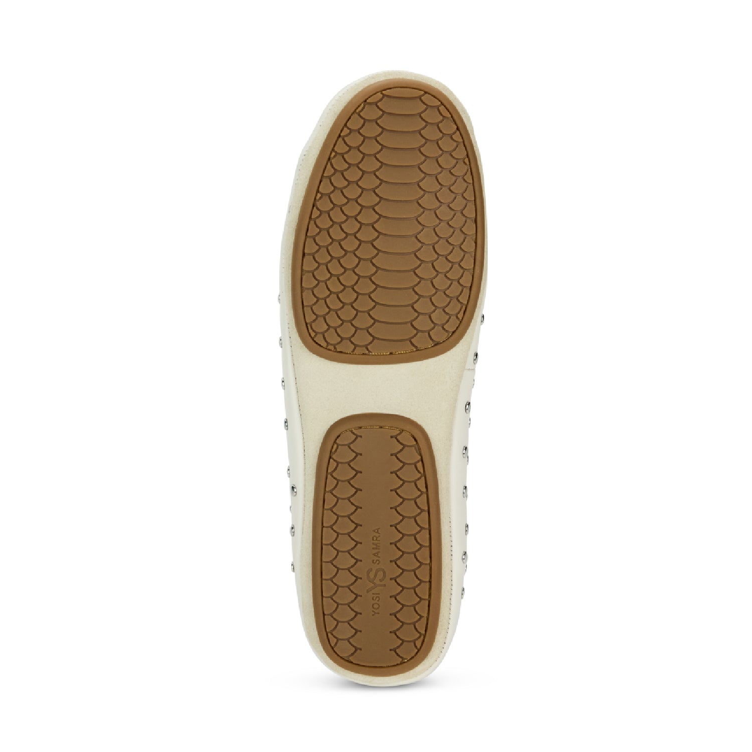 STELLA STUDS IN BONE LEATHER