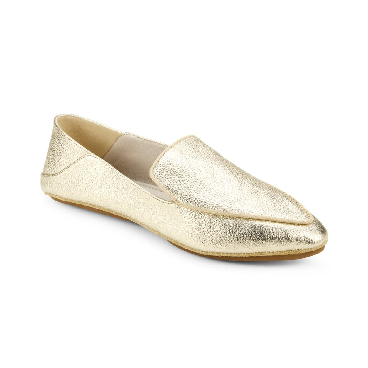 VIVINA IN GOLD METALLIC LEATHER - Yosi Samra - Women's Flats