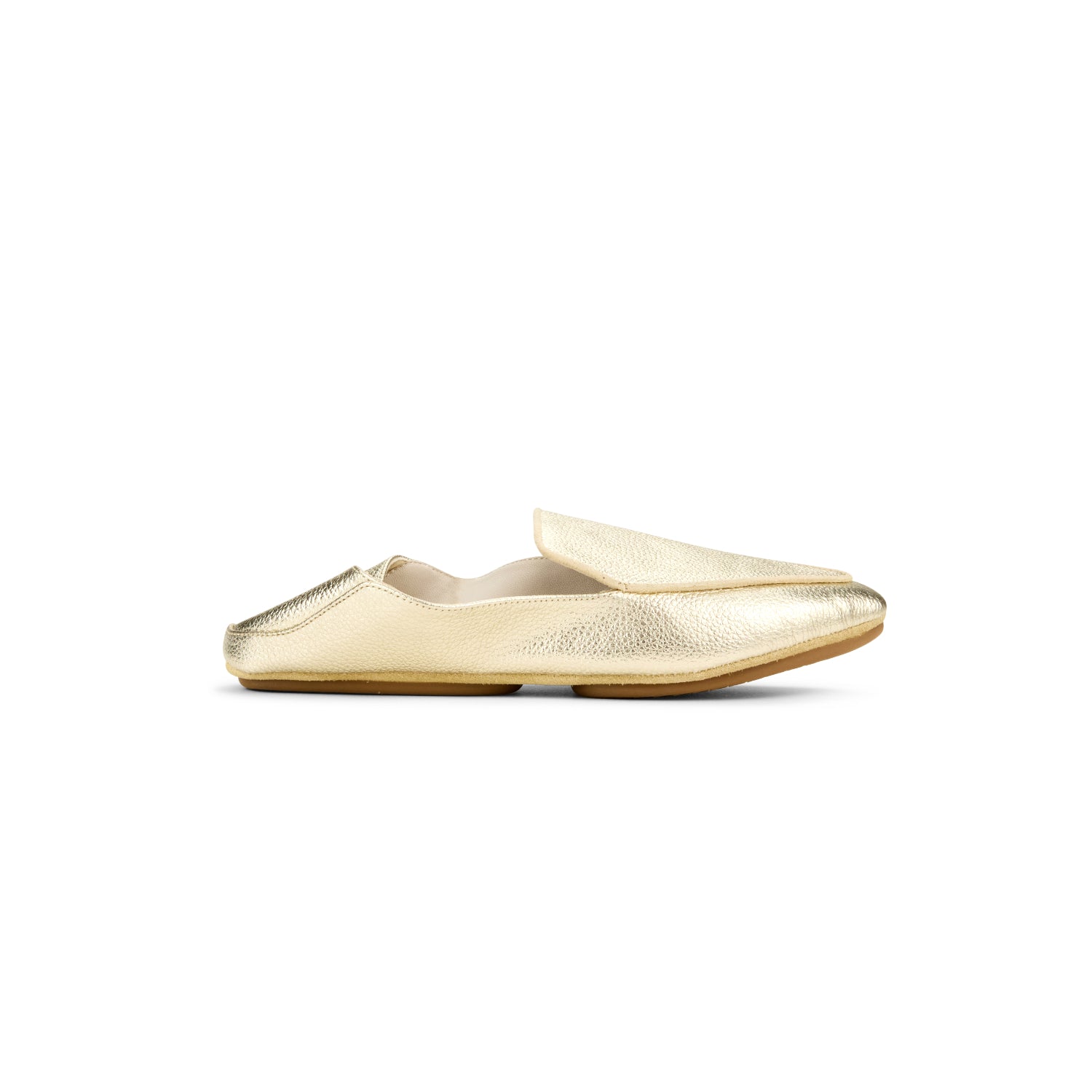 VIVINA IN GOLD METALLIC LEATHER - Yosi Samra - Women's Flats