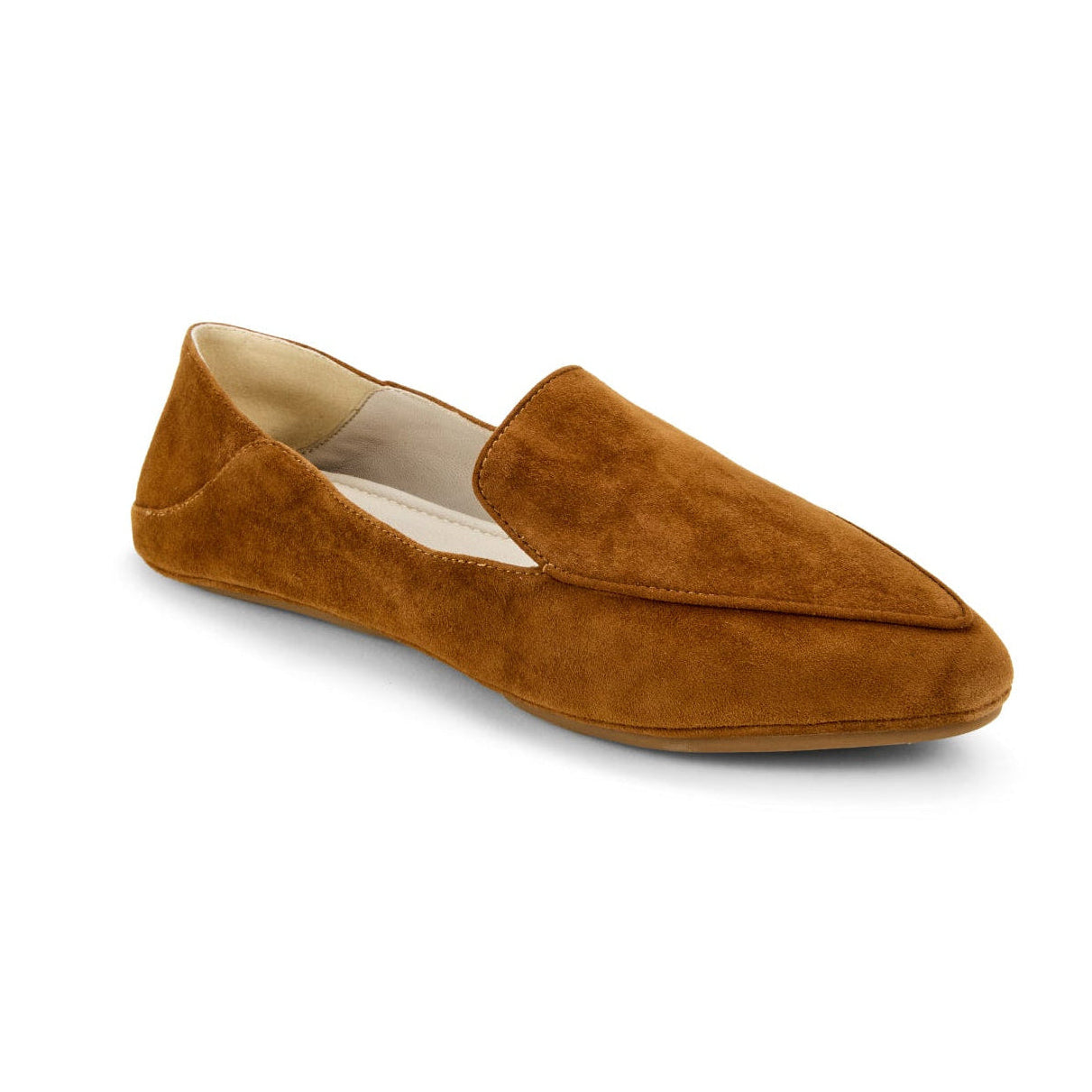 Vivina Loafer in Whiskey Suede - Yosi Samra - Women's Flats
