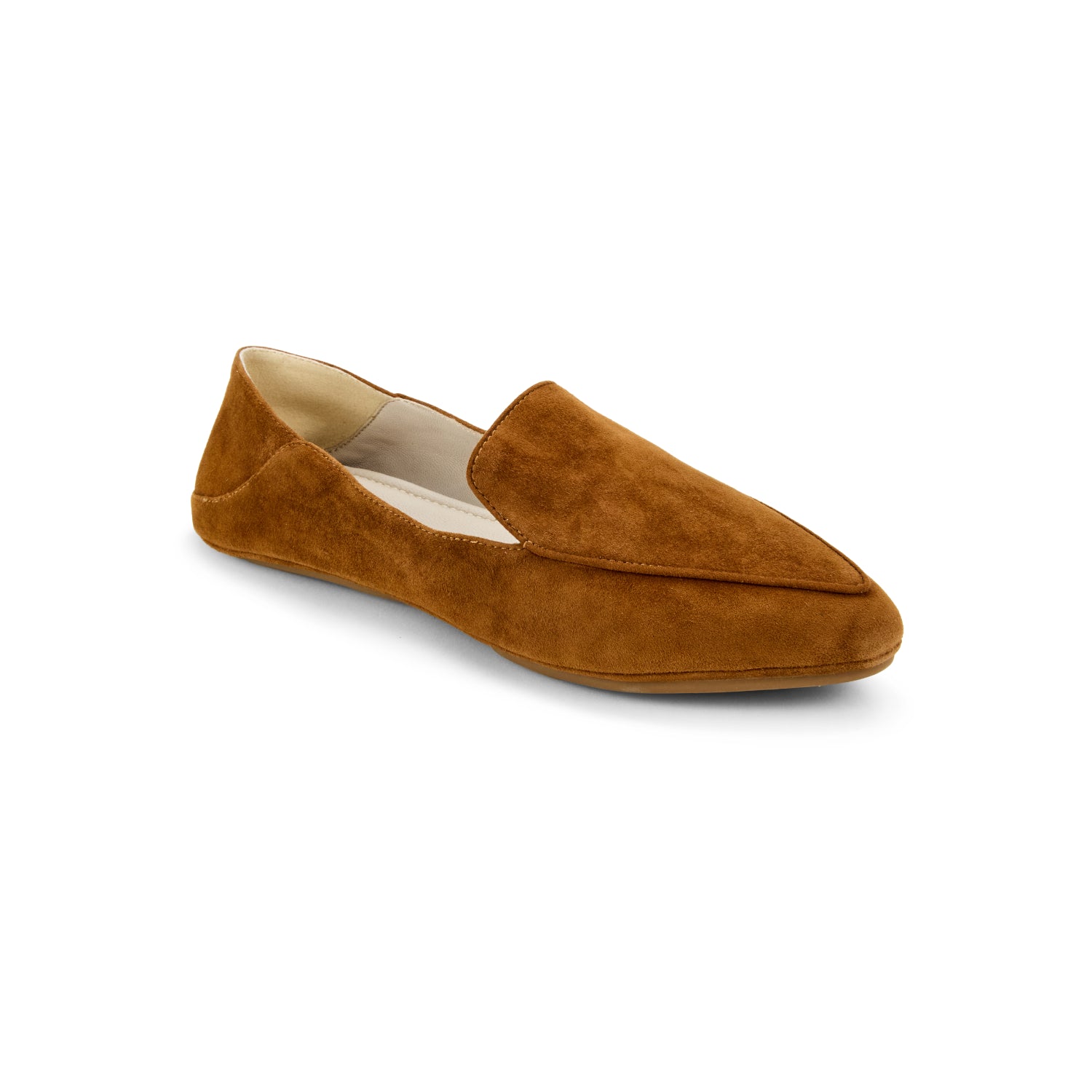 Vivina Loafer in Whiskey Suede - Yosi Samra - Women's Flats