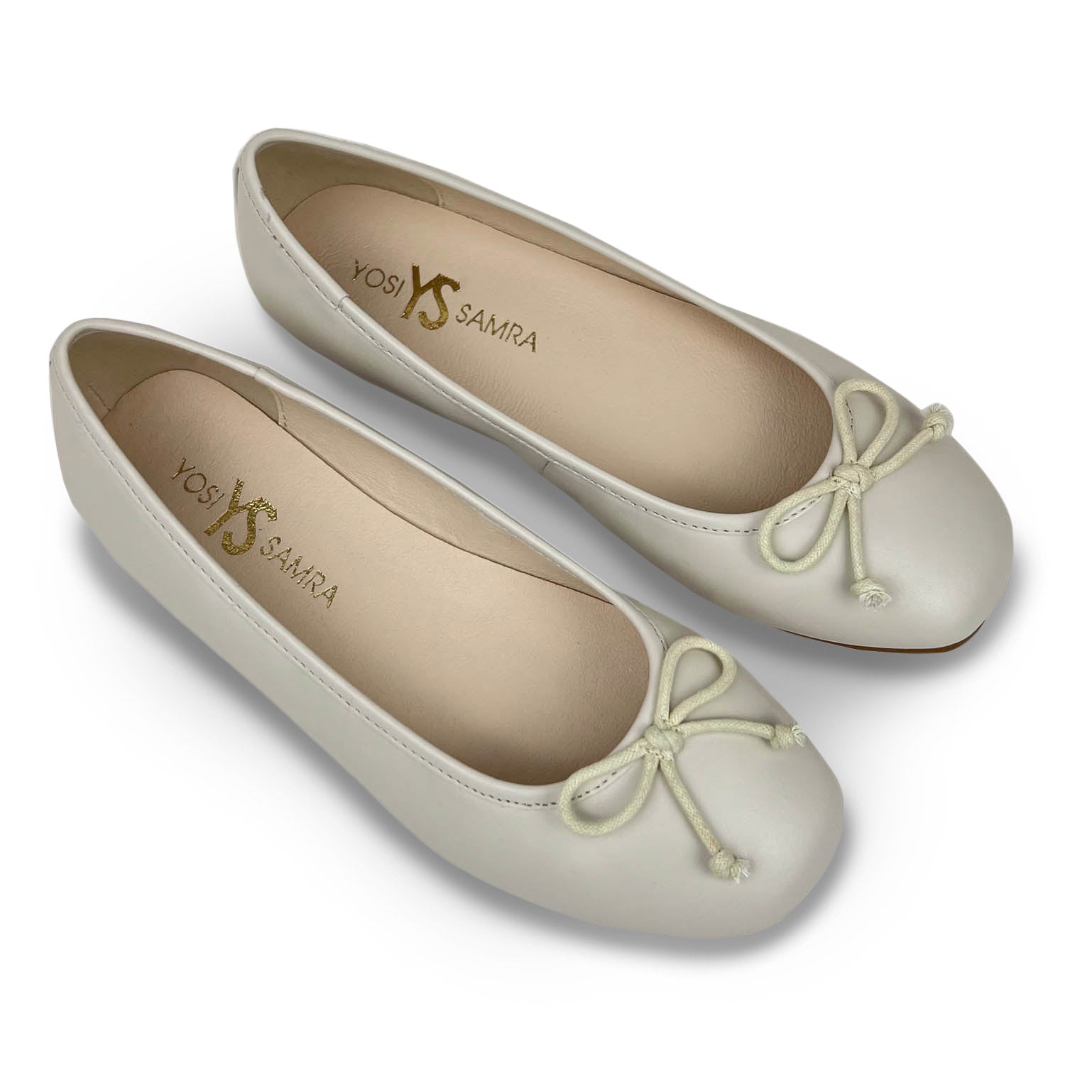 Miss Sadie Ballet Flat in Bone - Kids