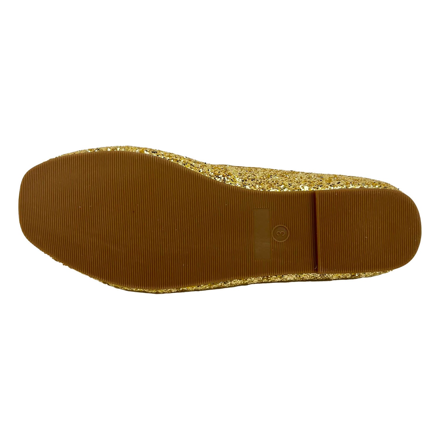 Miss Sadie Ballet Flat in Gold Glitter - Kids