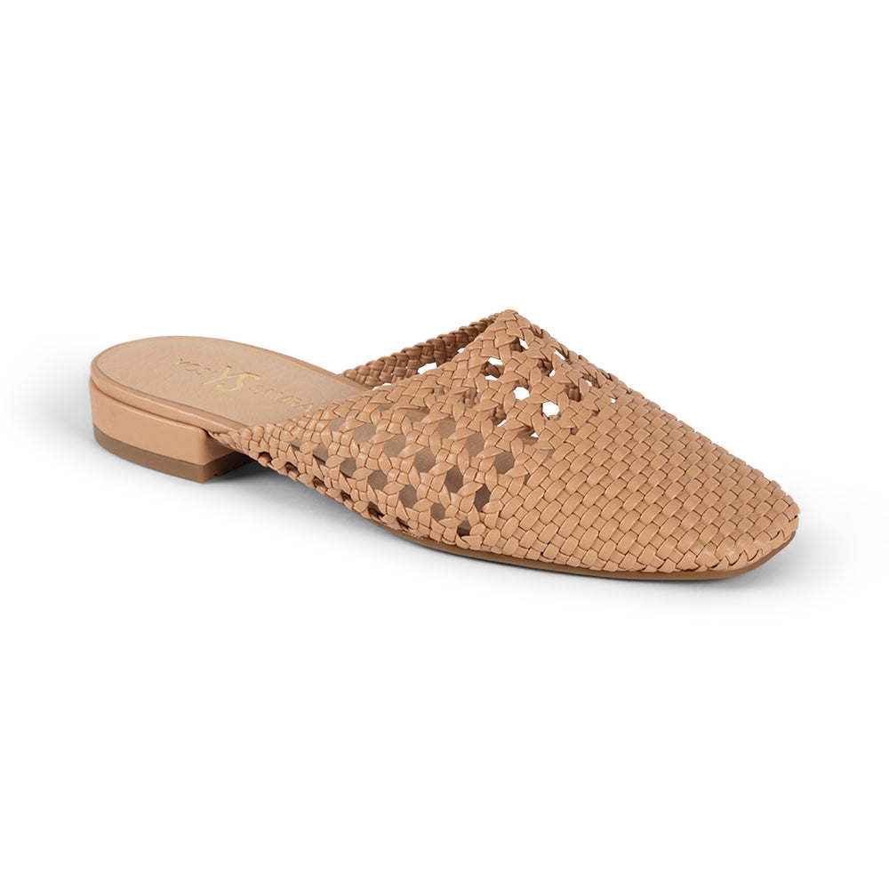 Jade Nude Weave Mule